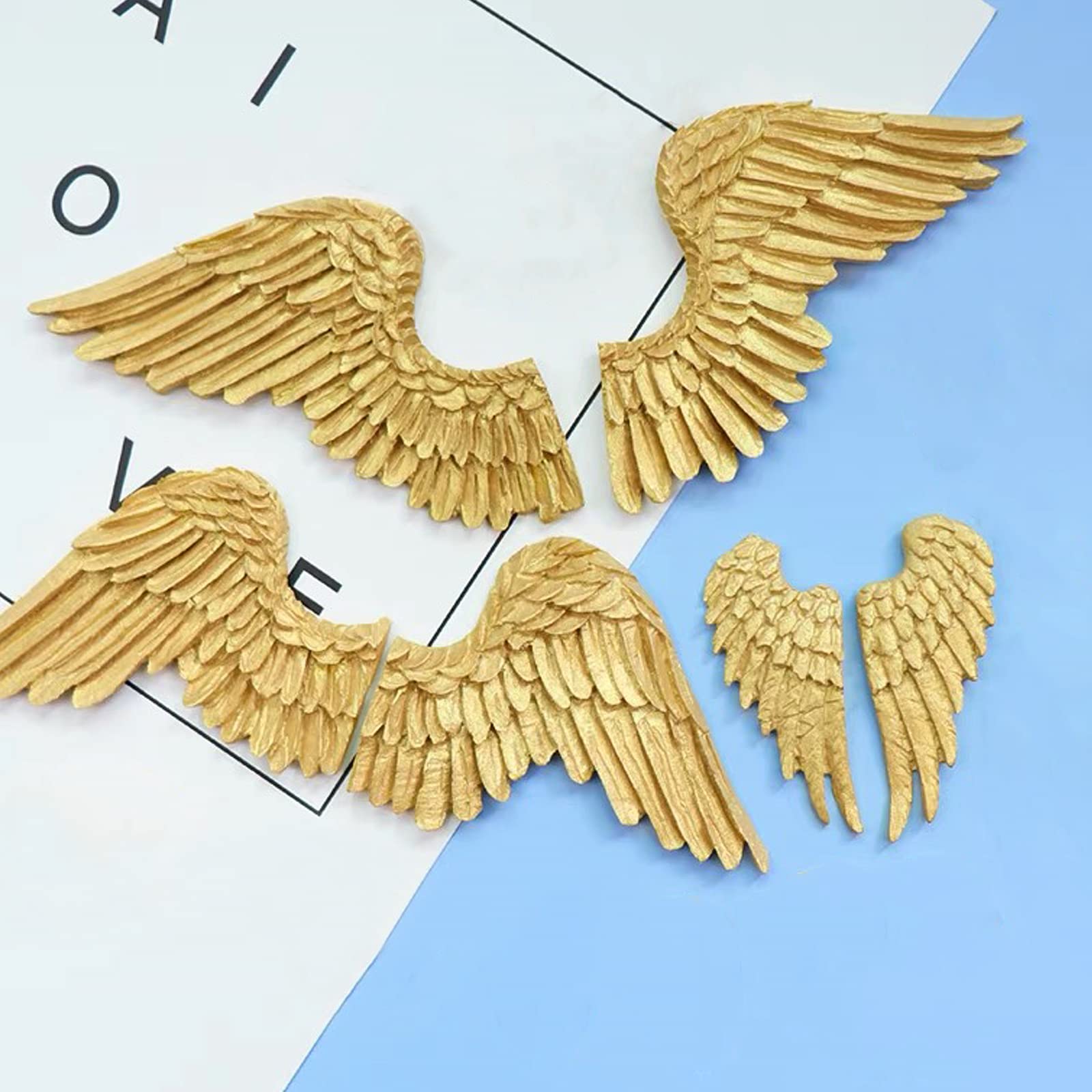 Wing Fondant Mold For Cake Decorating, Large Winged Chocolate Silicone Molds For Sugar Craft, Candy, Cookies, Marzipan, Epoxy Re