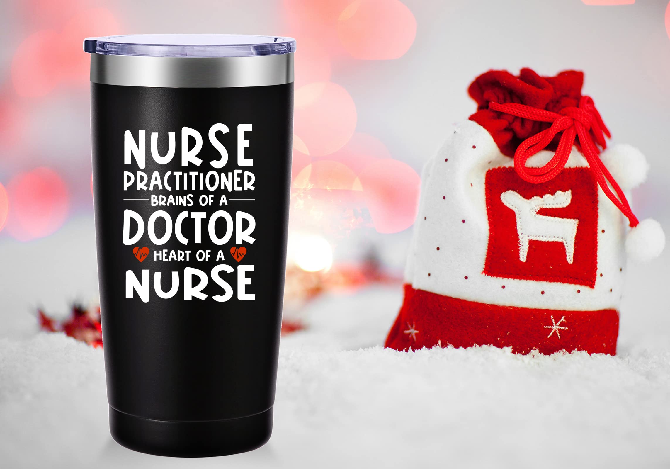 Nurse Practitioner Brains Of A Doctor Heart Of A Nurse Mug.Nurses Week,Nurse Practitioner,Nursing School Graduation Gifts.Thank