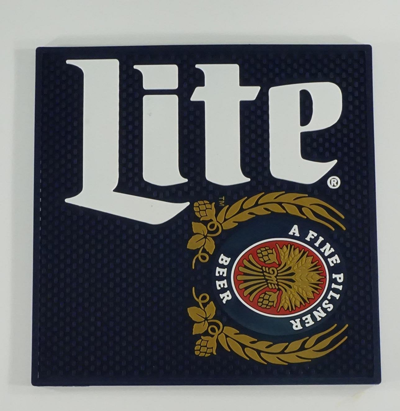 Miller Lite Professional Wait Station Rubber Bar Mat Spill Mat Drip Mat