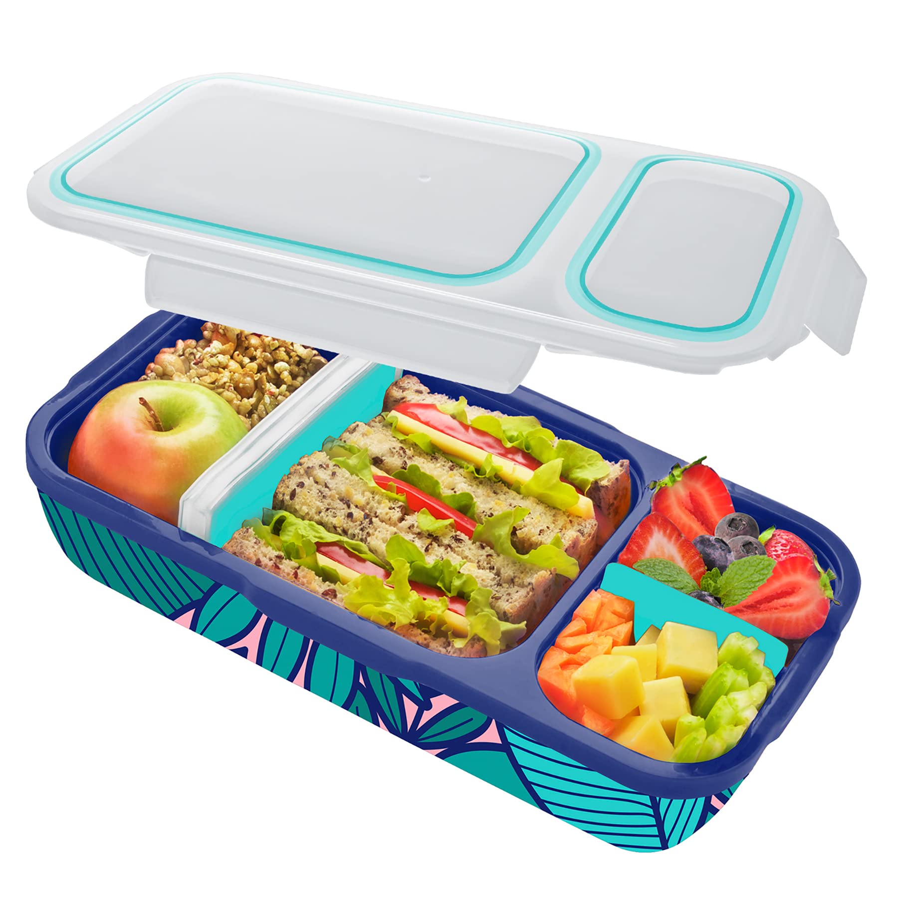 Smash Bento Switch Up With Bottle Kipling- Leakproof With Adjustable Dividers And 16.9 Fl Oz Bottle Kipling Design
