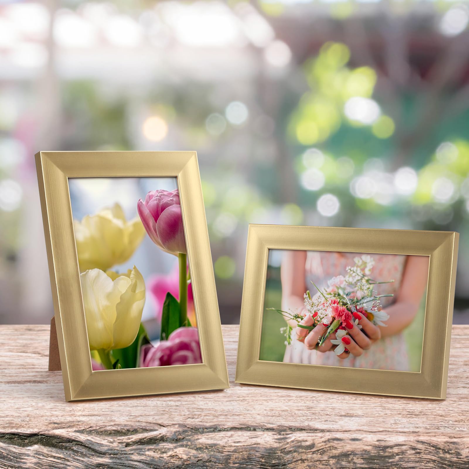 Giftgarden 4x6 Picture Frame Gold Set of 12, Multi Modern 4 x 6 Frames Bulk for Wall or Tabletop Display