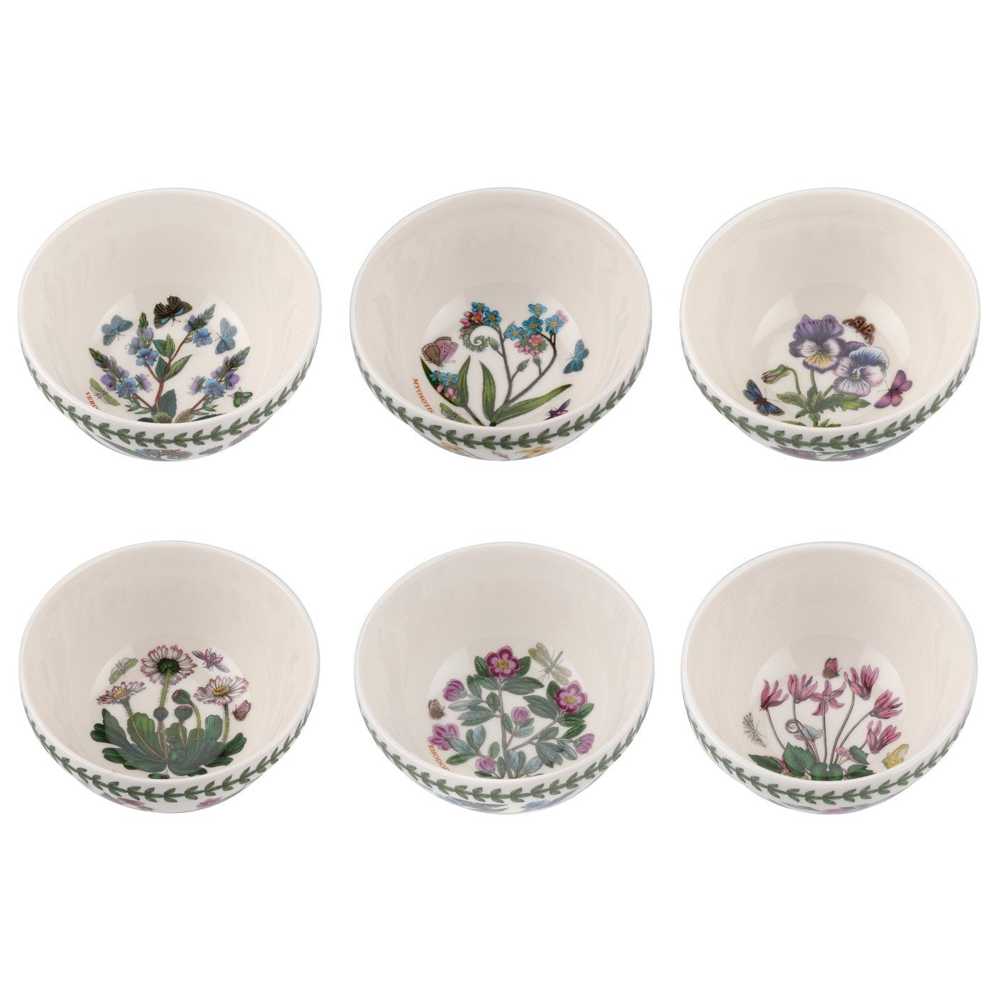 Portmeirion 655997 Botanic Garden Stacking Bowl 5 Set of 6 (Assorted Motifs)