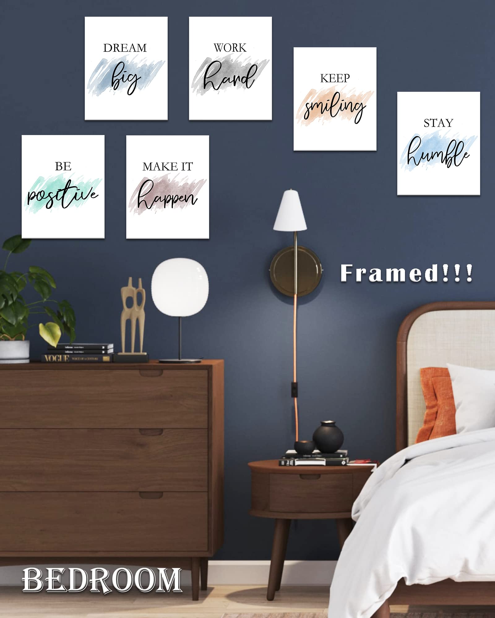 ???????????? Motivational Wall Decor Inspirational Office Wall Art Quotes Wall Art For Living Room Encouraging Canvas Posters Fo