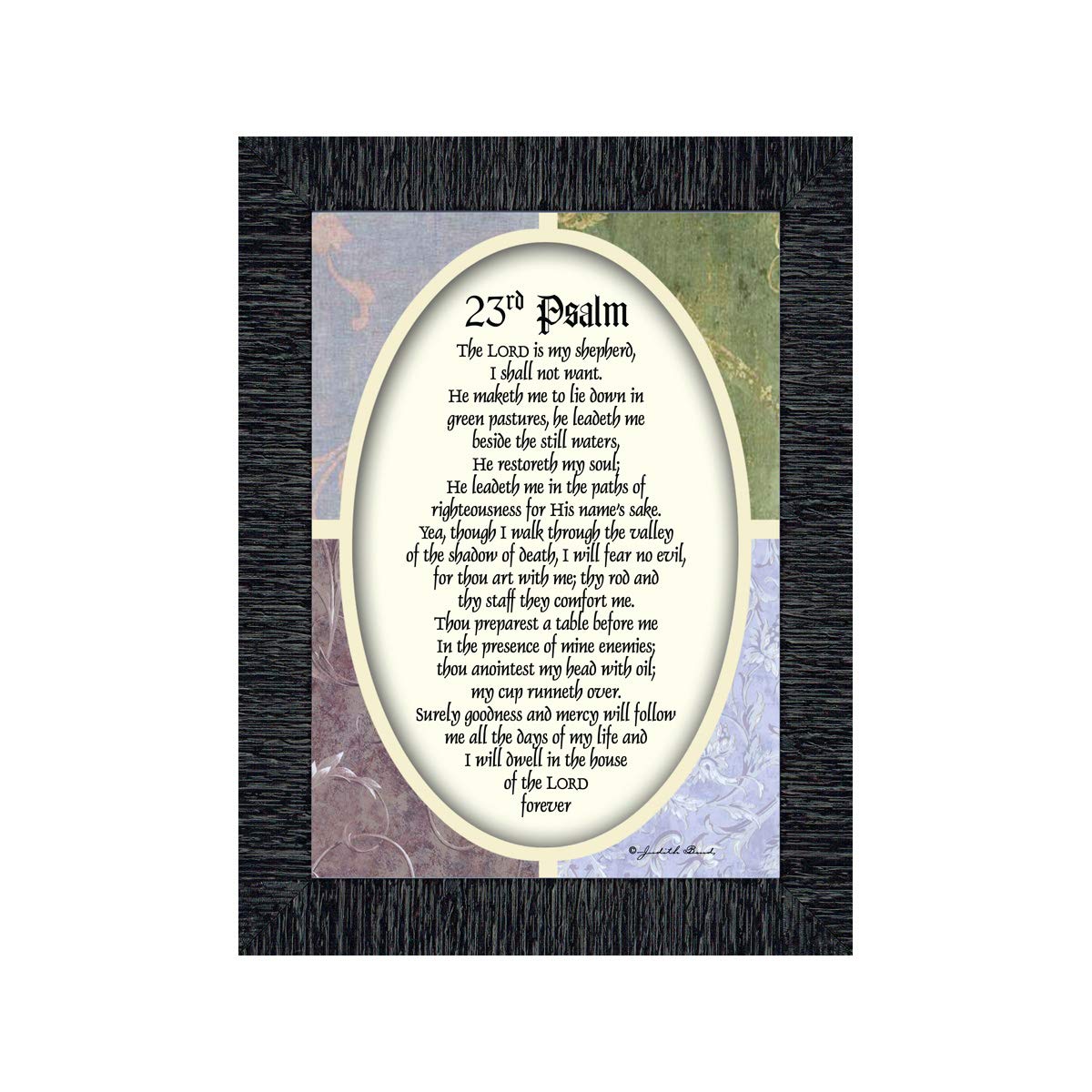 Vintage 23rd Psalm, Scripture from The 23rd Psalm, 7x9 77931CH