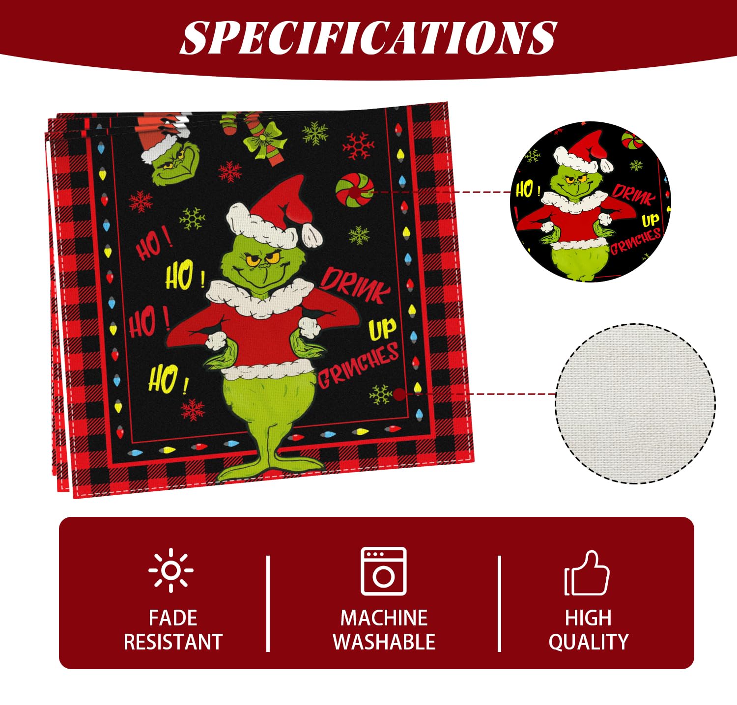 Christmas Table Runner 13x72 Inch Christmas Xmas Winter Holiday Decorations and Supplies for Home Kitchen Dining Room Table Deco
