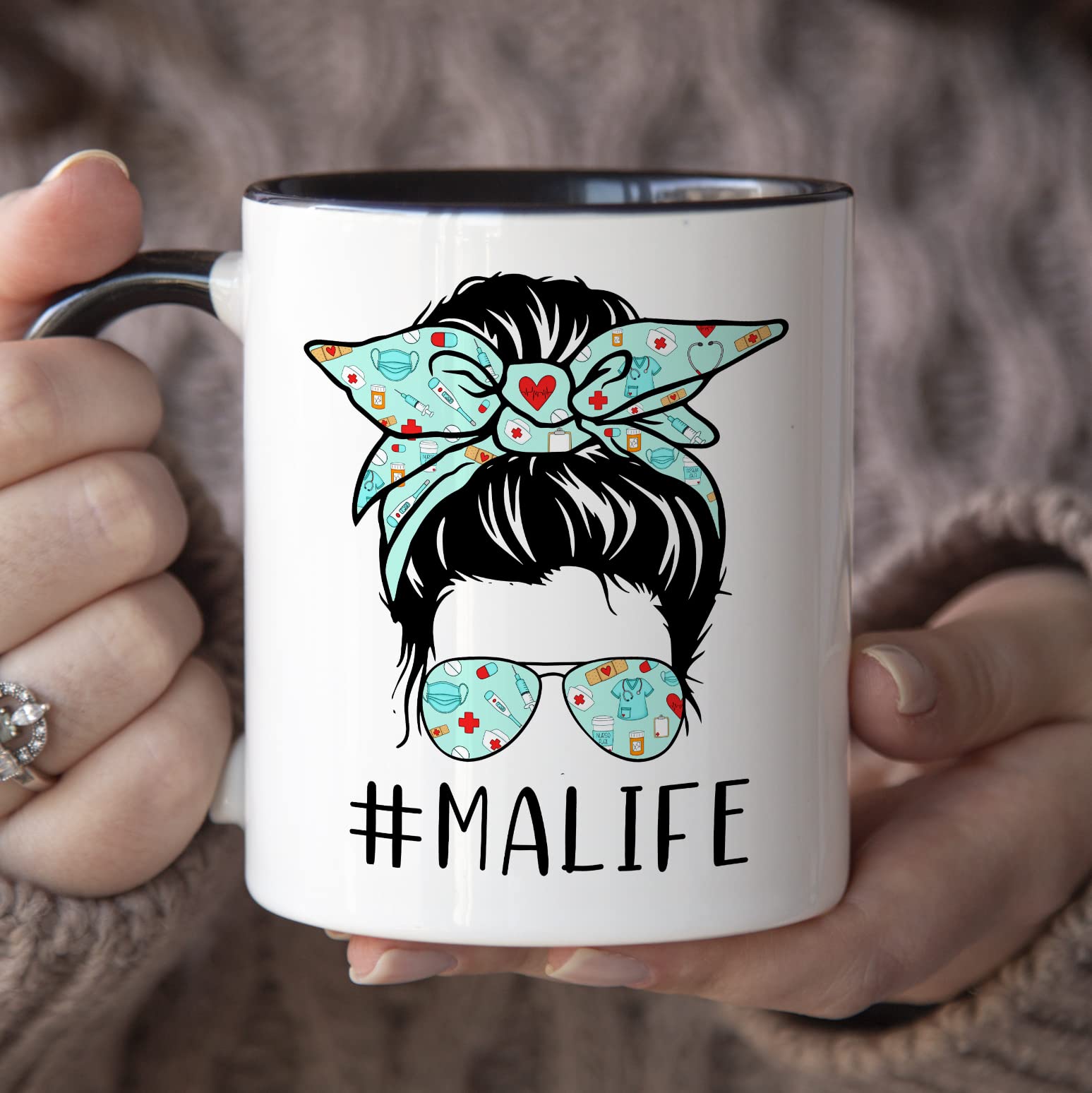 YouNique Designs Medical Assistant Mug, 11 Ounces, Medical Assistant Student Coffee Mug, Medical Assistant Cups, Medical Assista