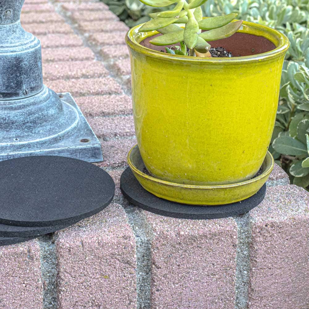 Revtime Round Rubber Trivet 1/4    Thickness For Rubber Cork Mat, Hot Pad, Stylish, Way To Set Any Plant Pot, Kettle, Anti-Shock