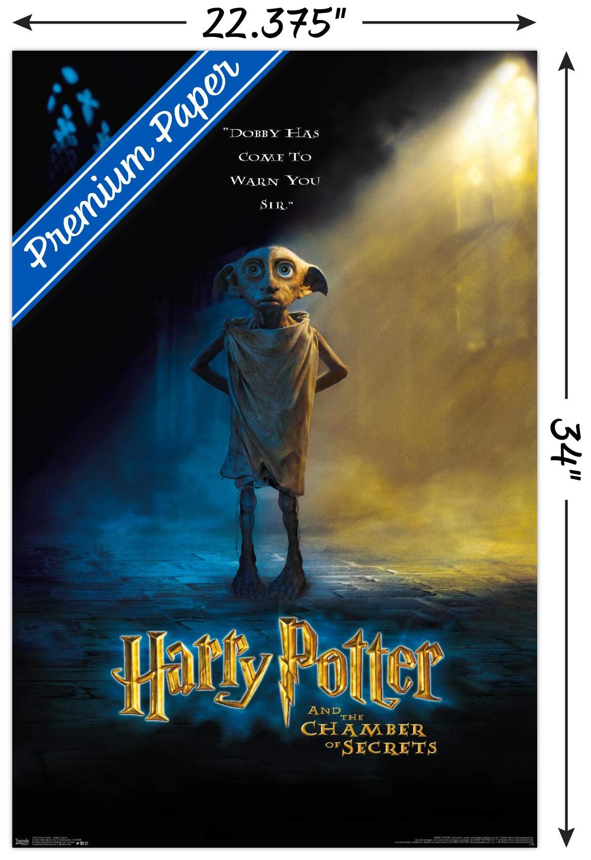 Trends International Harry Potter And The Chamber Of Secrets - Dobby One Sheet Wall Poster, 22.375'' X 34'', Premium Unframed Ve