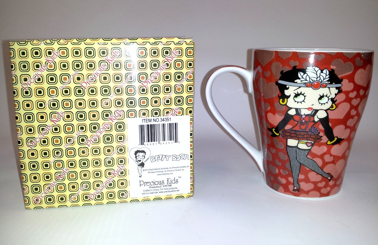 Betty Bopp 12oz Ceramic Coffee Mug w/Gift Box Collectible Cartoon
