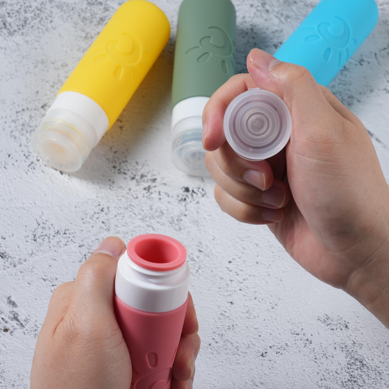 Zafit Travel Bottles For Toiletries, Tsa Approved Travel Containers 3Oz Leak Proof Travel Tubs Refillable Liquid Travel Accessor