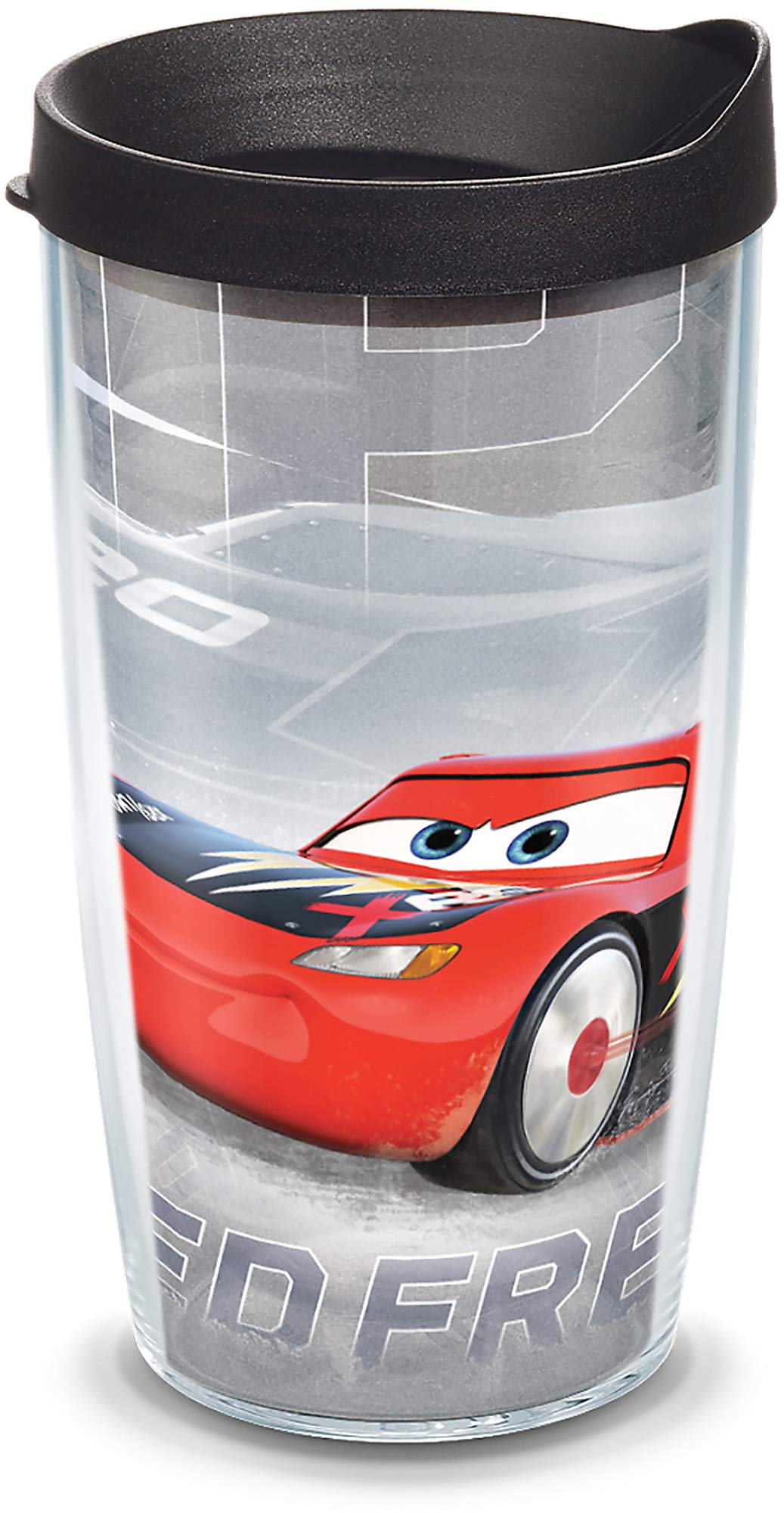 Tervis Made in USA Double Walled Disney Pixar  Cars Speed Frenzy Insulated Tumbler Cup Keeps Drinks Cold & Hot, 16oz, Classic