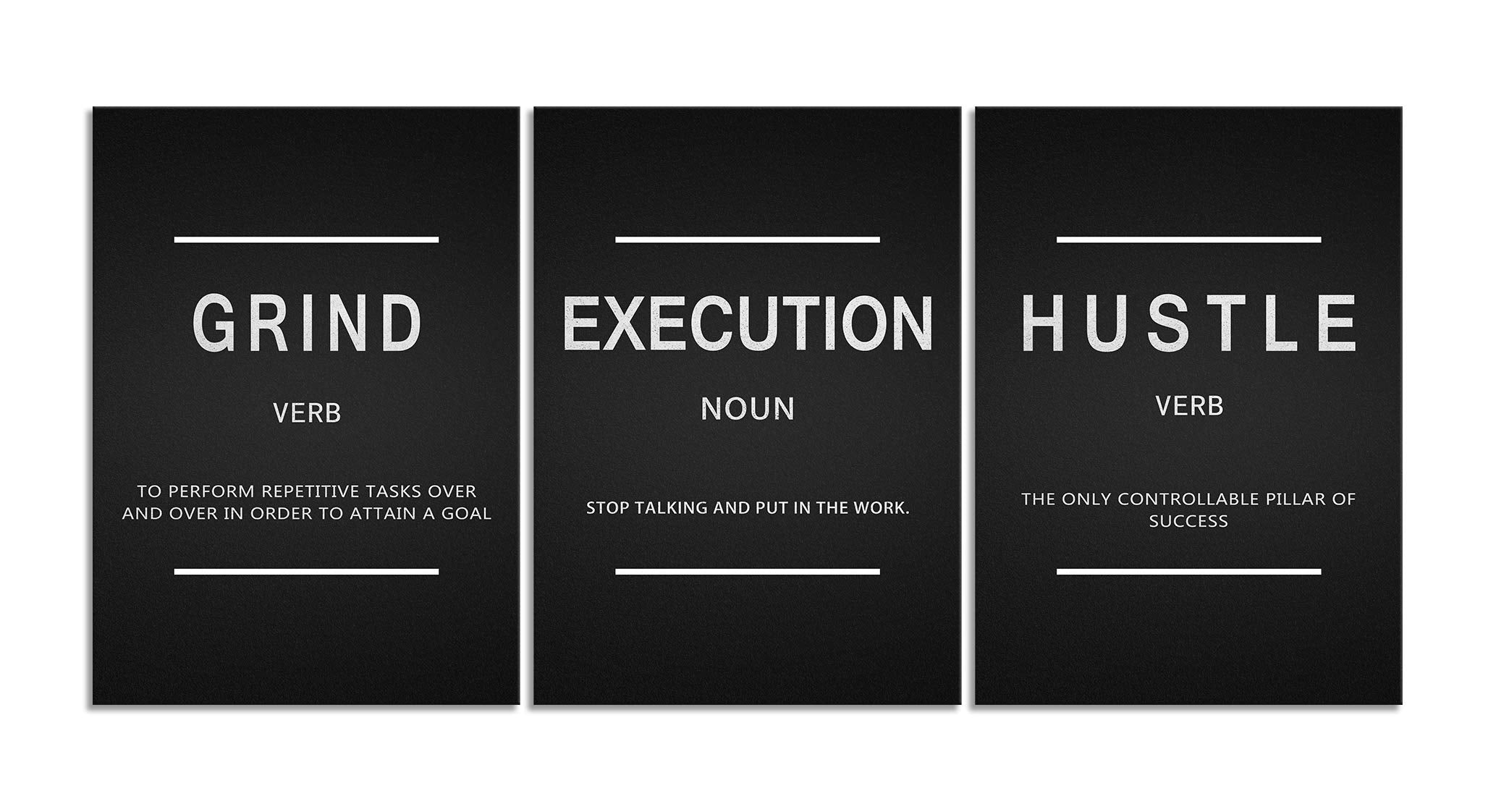 Large Success Quote Inspirational Wall Art Motivational Grind Hustle Execution Painting Entrepreneur Office Posters Prints Canva