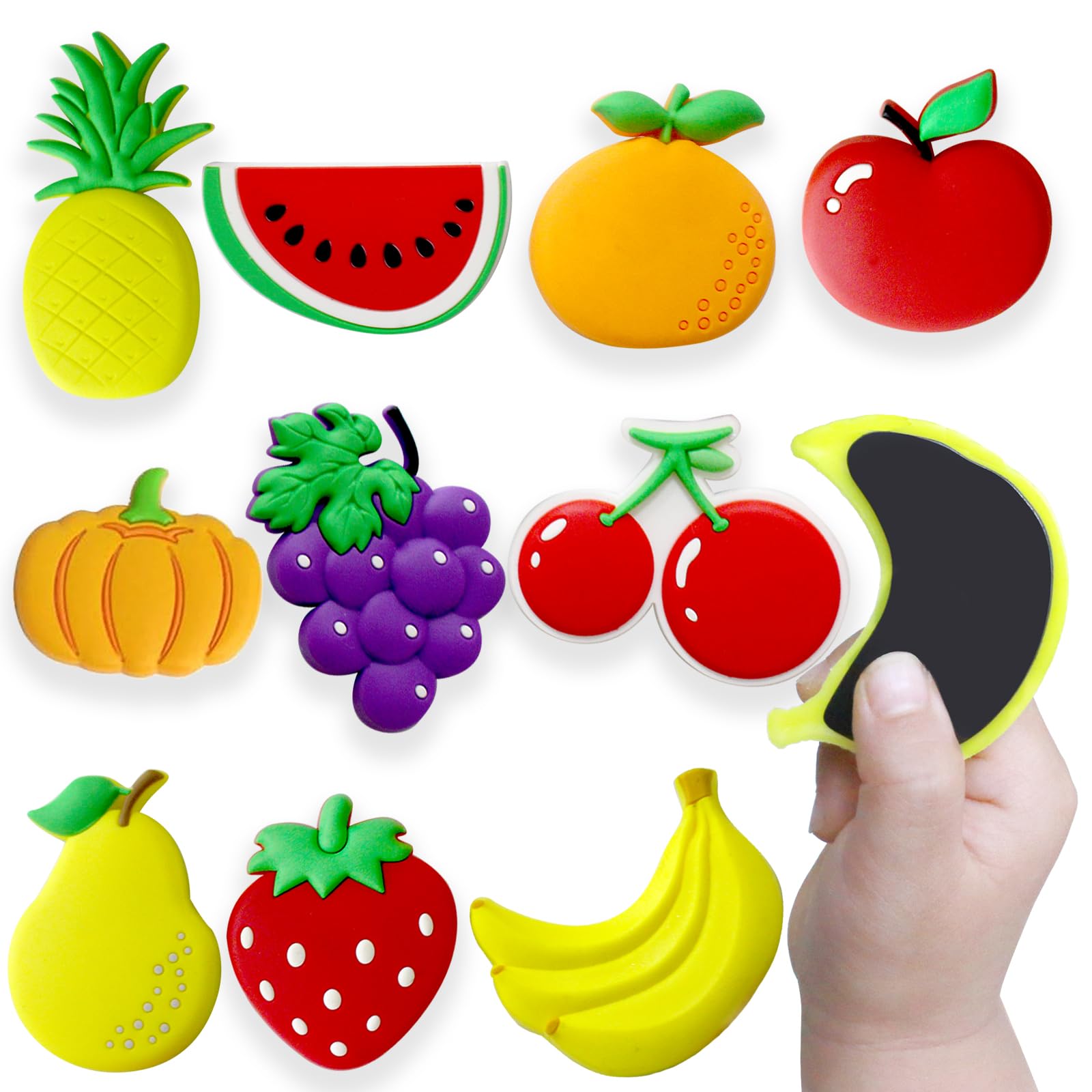 Refrigerator Magnets for Todders, Fruit Fridge Magnets for Babies Kids Gift