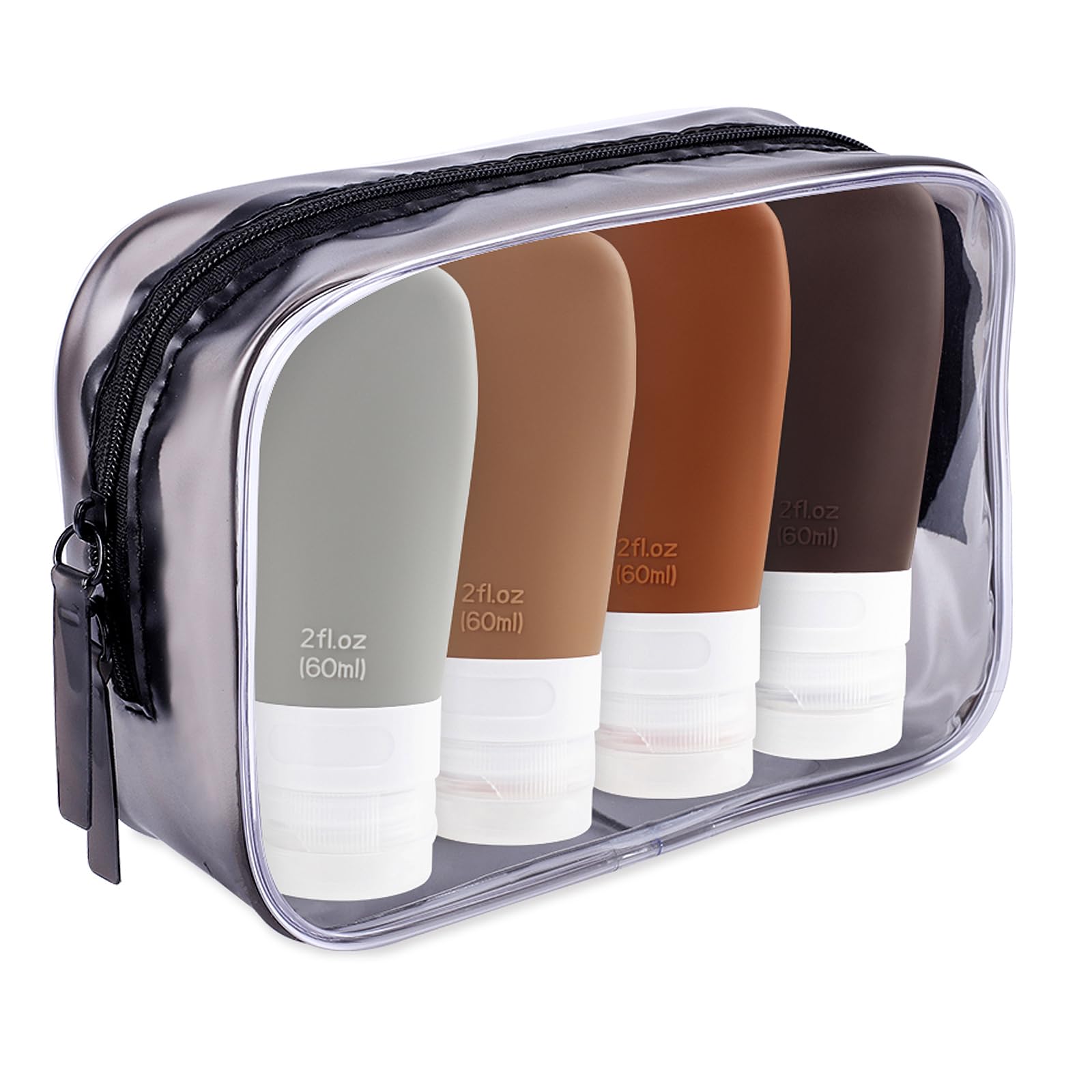 Insfit Travel Bottles For Toiletries, Tsa Approved 2Oz Travel Size Bottles Leak Proof Travel Containers For Toiletries, Bpa Free