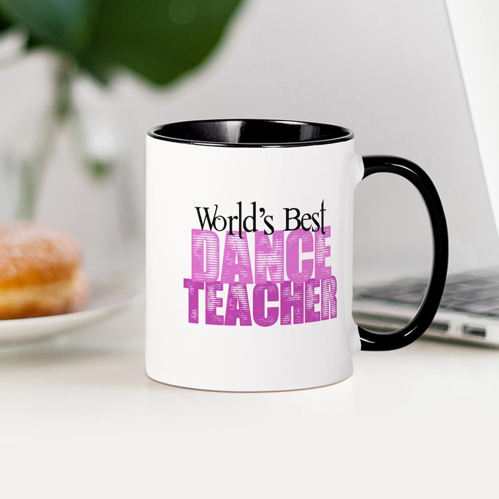 CafePress Worlds Best Dance Teacher Mugs 11 oz (325 ml) Ceramic Coffee Mug