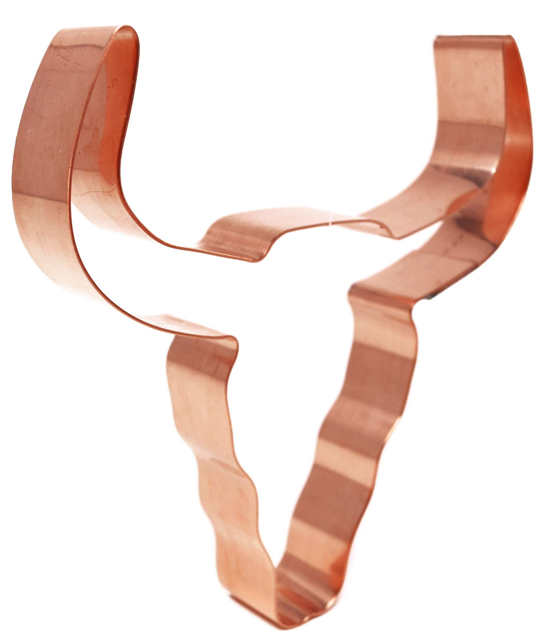 Steer Skull Copper Western Cookie Cutter