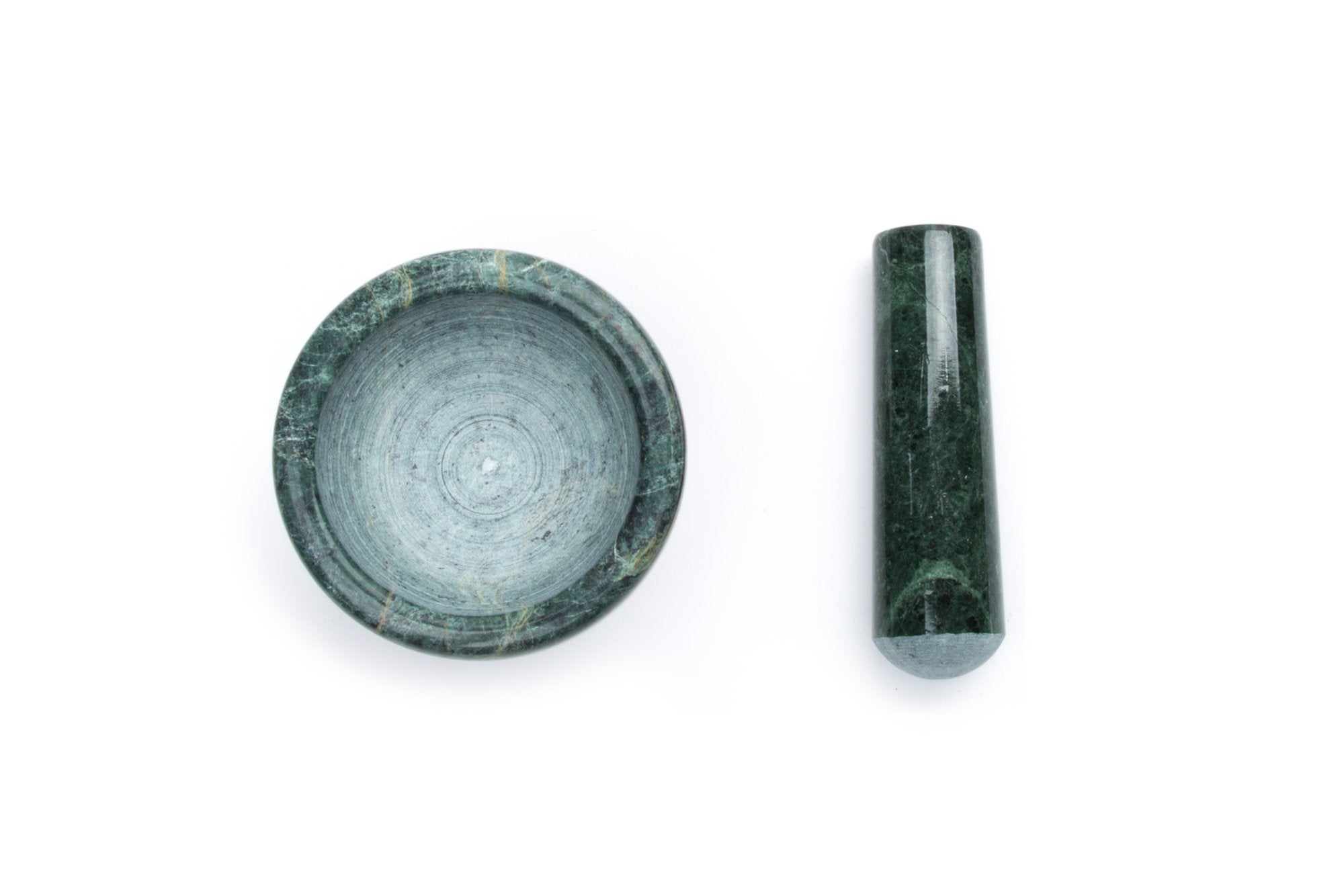 Fox Run Marble Mortar And Pestle, Green , 3''