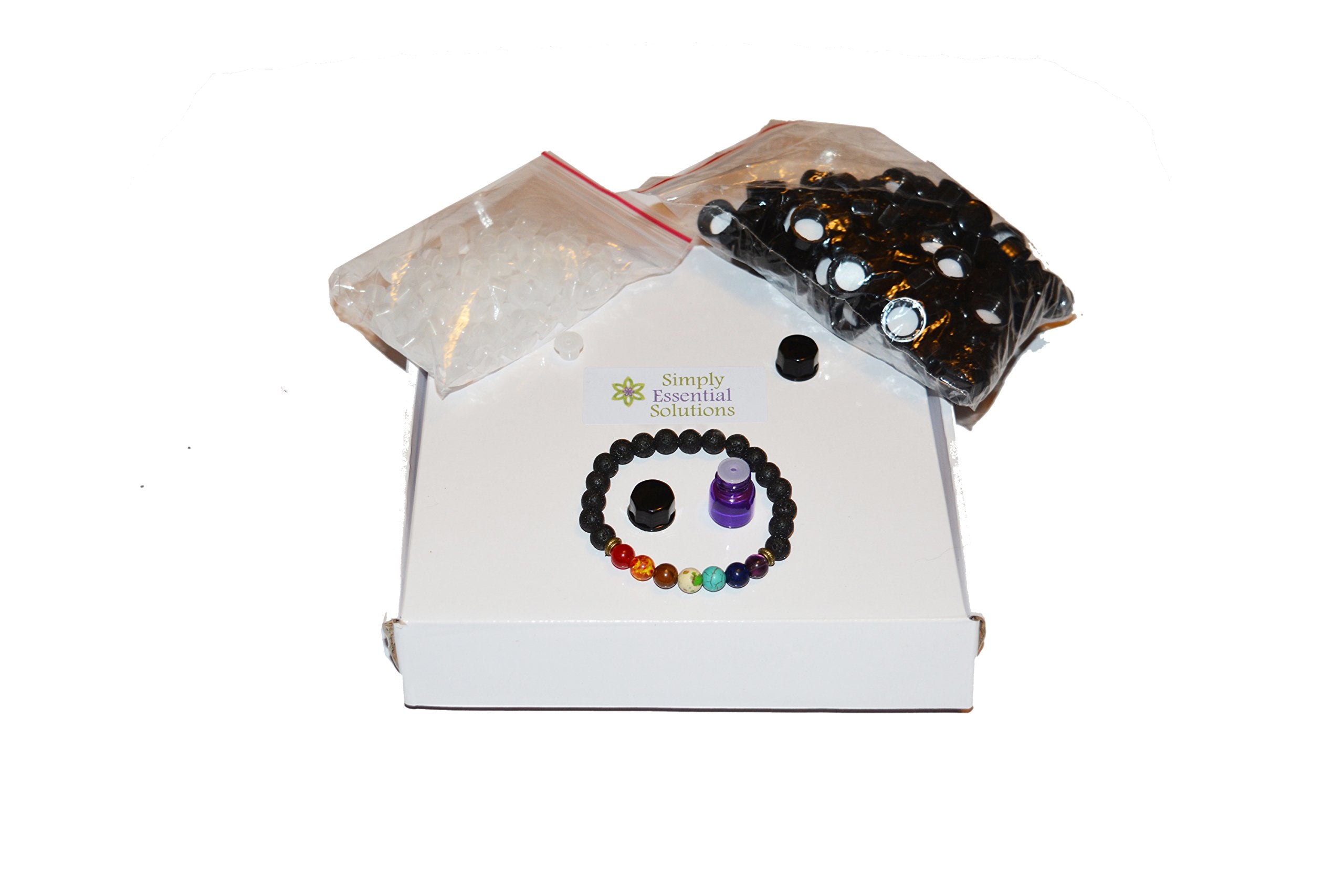 100Pcs 1Ml (1/4 Dram) Purple Mini Glass Bottle 1Cc Purple Sample Vial Small Essential Oil Bottle Travel Must + One 7 Chakra Brac