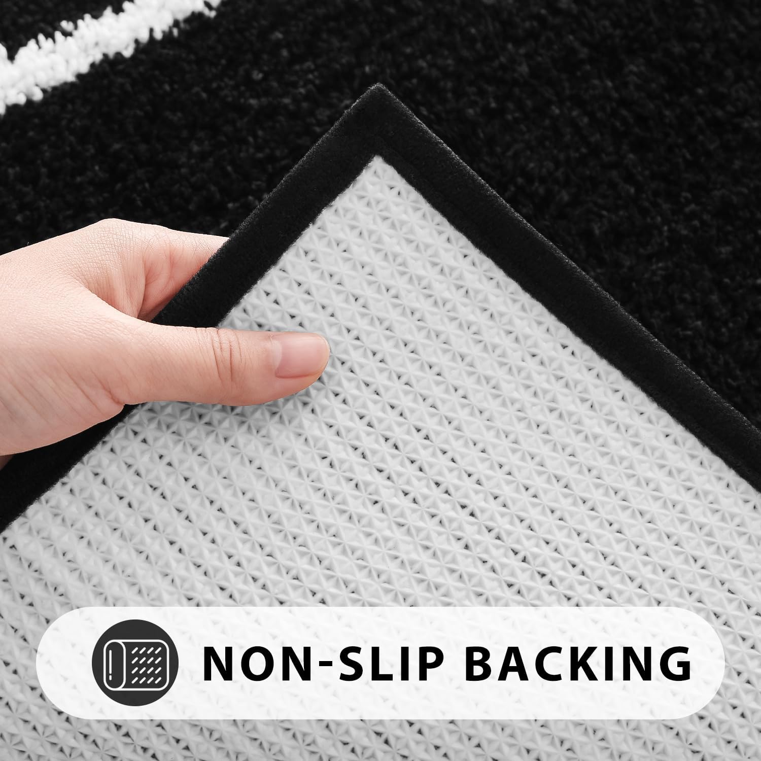 Uphome Bath Mats For Bathroom Non Slip, Plush Microfiber Large Bathroom Rugs, Water Absorbent Bathroom Shower Mat, Machine Washa