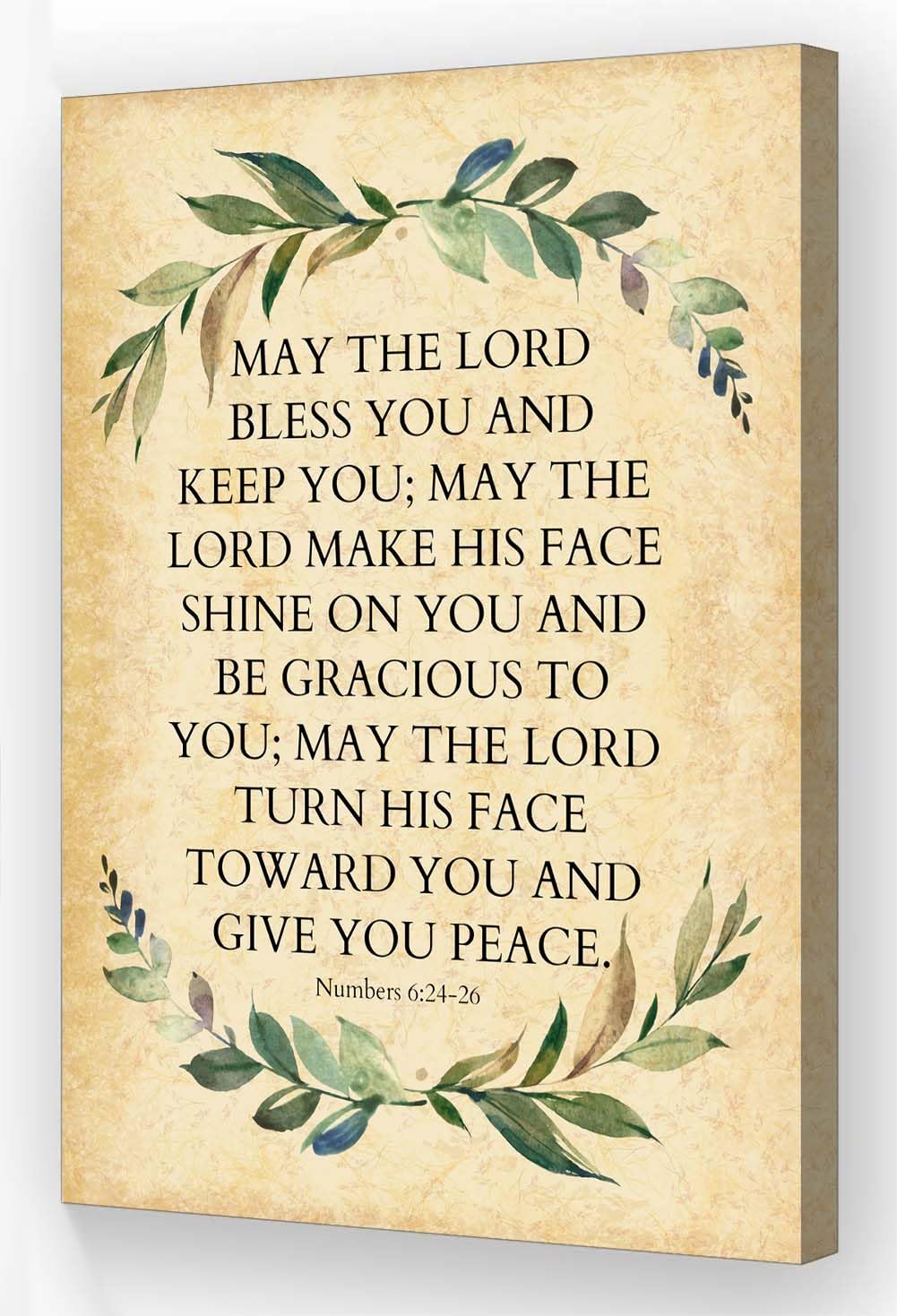 Neteydey May The Lord Bless You And Keep You Numbers 6 24-26 Wall Art Bible Verse Poster Framed Quotes Wall Art Inspirational Po