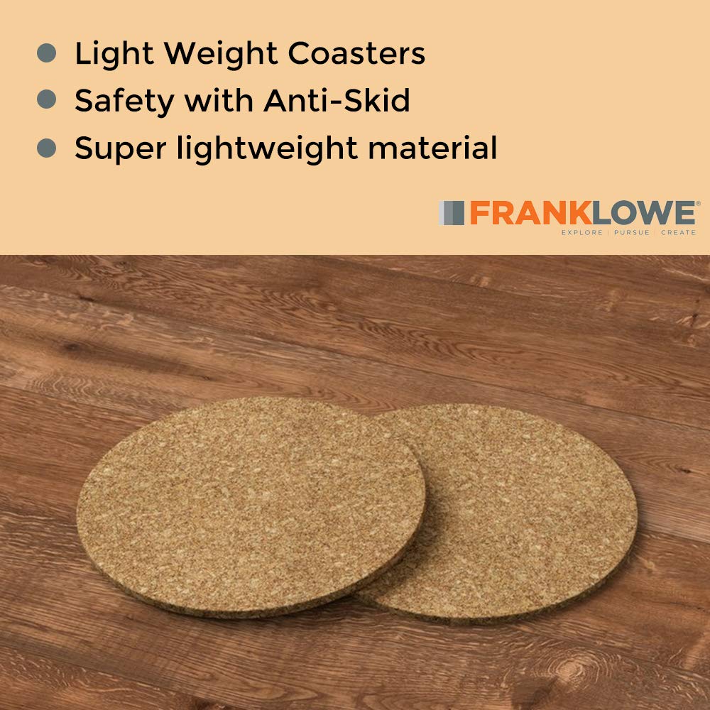 Adhesive Backed Cork W/Radius Corners For Coasters, Trivets And Art Projects - 1/16    Thick X 4'' Diameter (100 Pc)