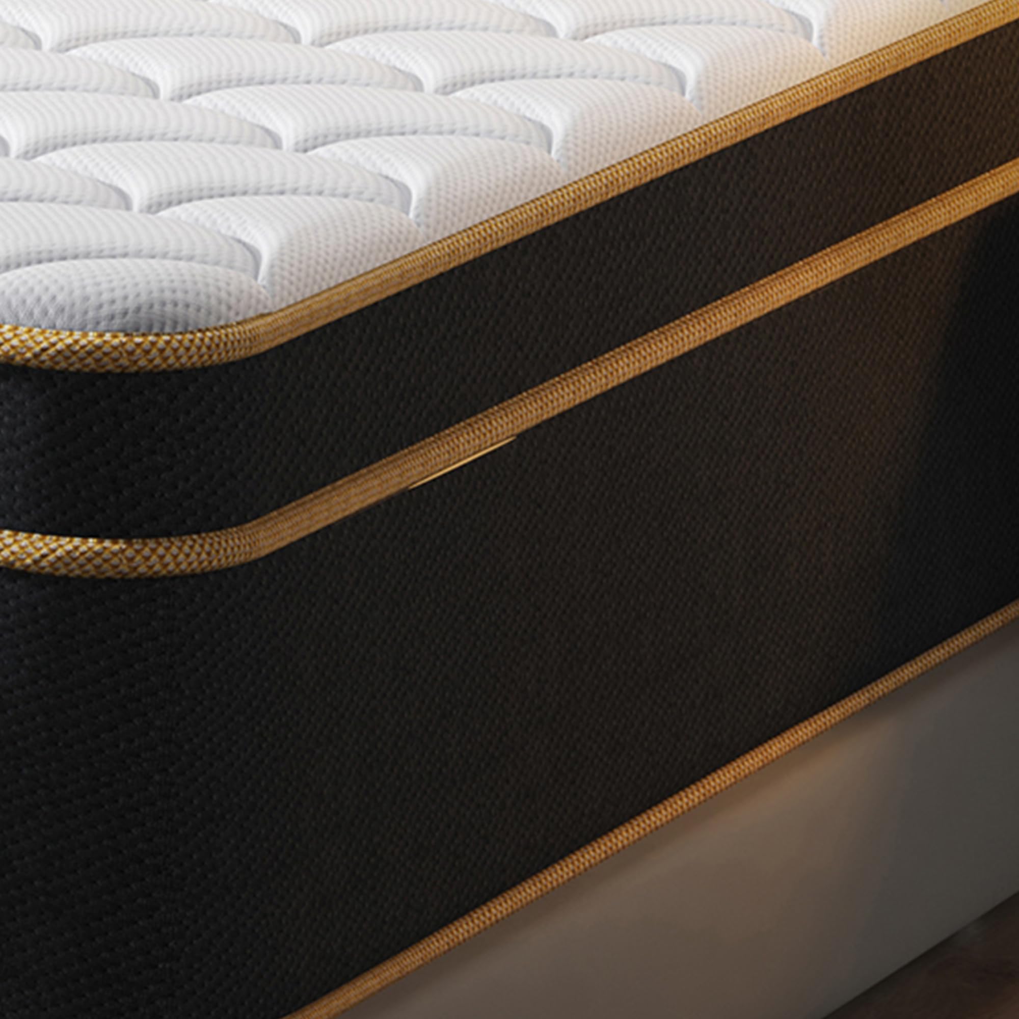 Letmoon California King Mattress, 14 Inch Gel Memory Foam Hybrid Mattress