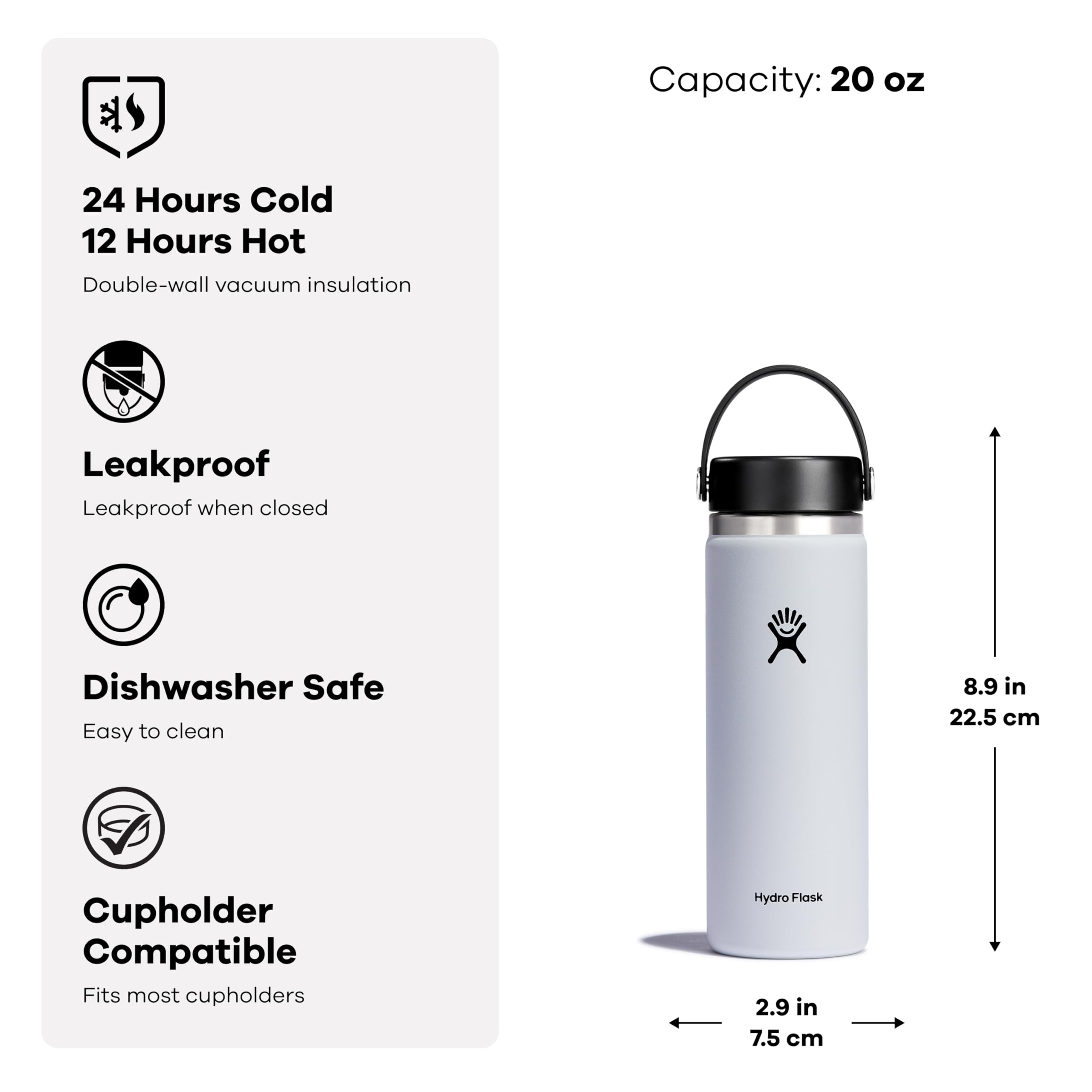 Hydro Flask Wide Flex Cap Cascade 20 Oz