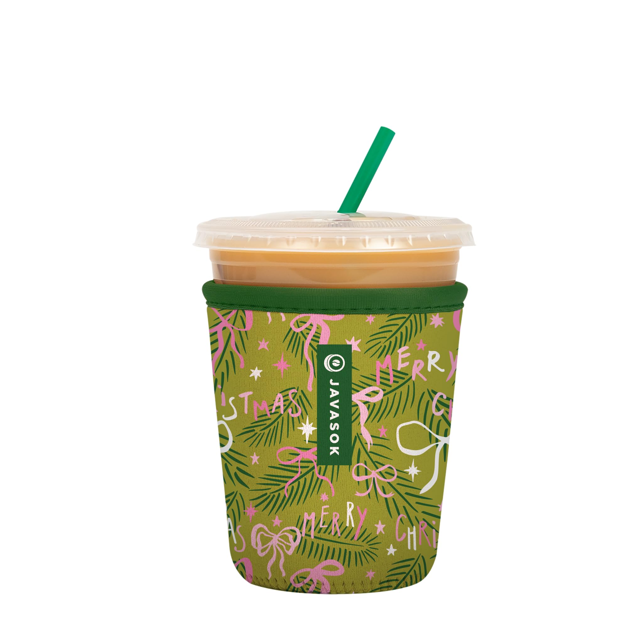 Sok It JavaSok Iced Coffee & Cold Soda Insulated Neoprene Cup Sleeve (Tied with Cheer, Small: 16-20oz)