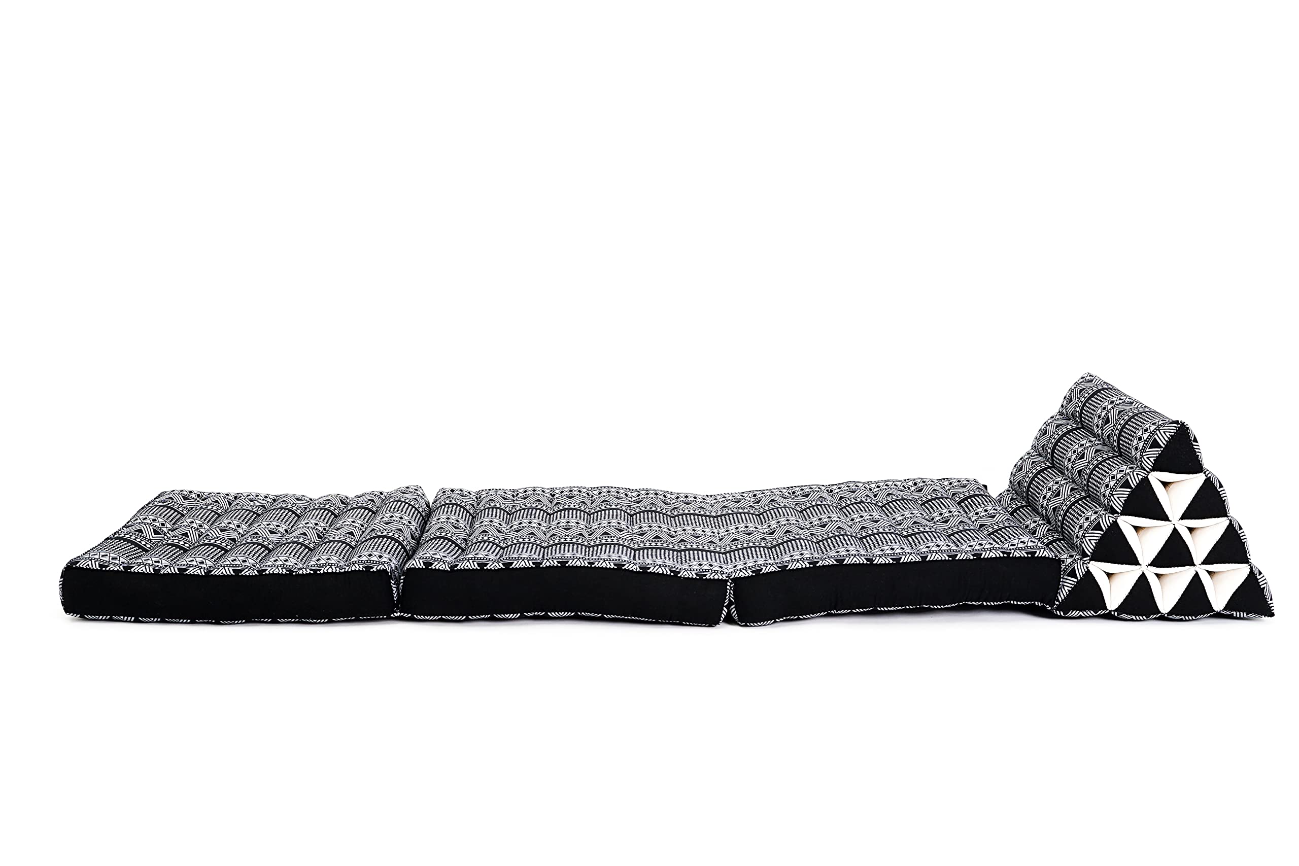 Leewadee - Comfortable Japanese Floor Mattress - Thai Floor Bed With Triangle Cushion - Futon Mattress - Thai Massage Mat, 67 X
