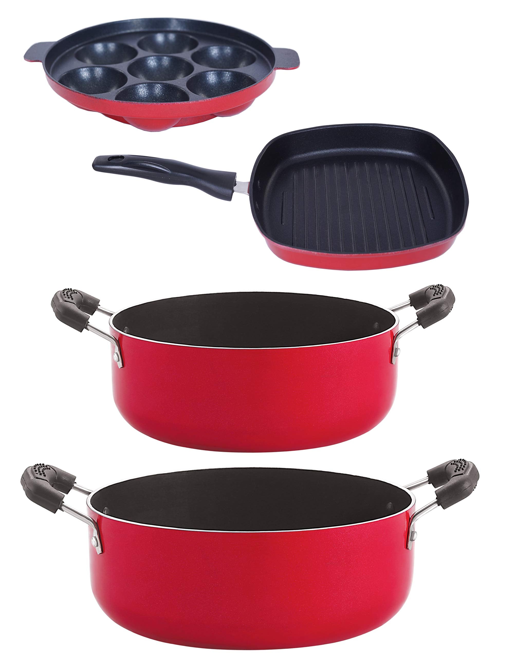 Cookware NonStick Combo Cooking Set (Cs20_Ap7_Gp22.5_Cs24)