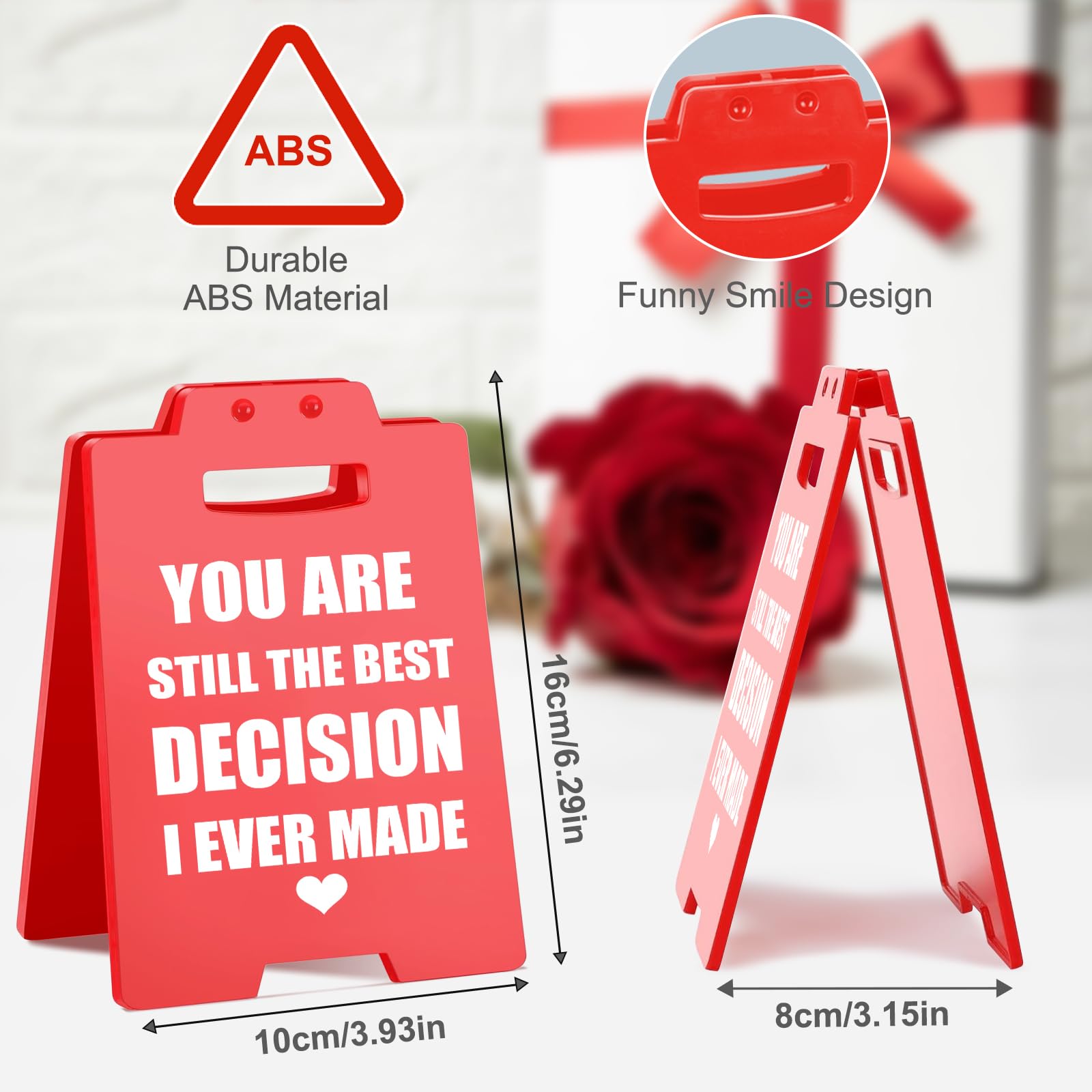 Anniversary Romantic Gifts for Men, Women, Boyfriend, Girlfriend, Husband, Wife, Coupl Valentines Day Decor Sign, Sentimental Ho