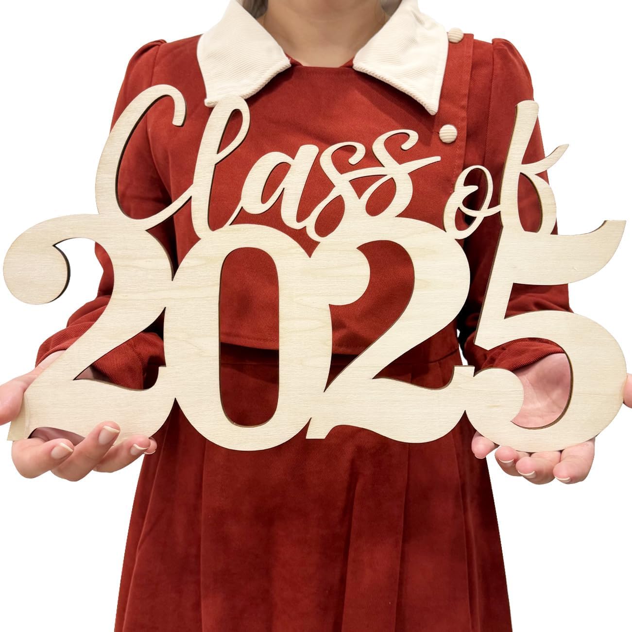 American Elm Class of 2025 Wooden Sign  Graduation Party Decorations, First Day of School Wood Cutout Sign, 2025 Ornament, Grad