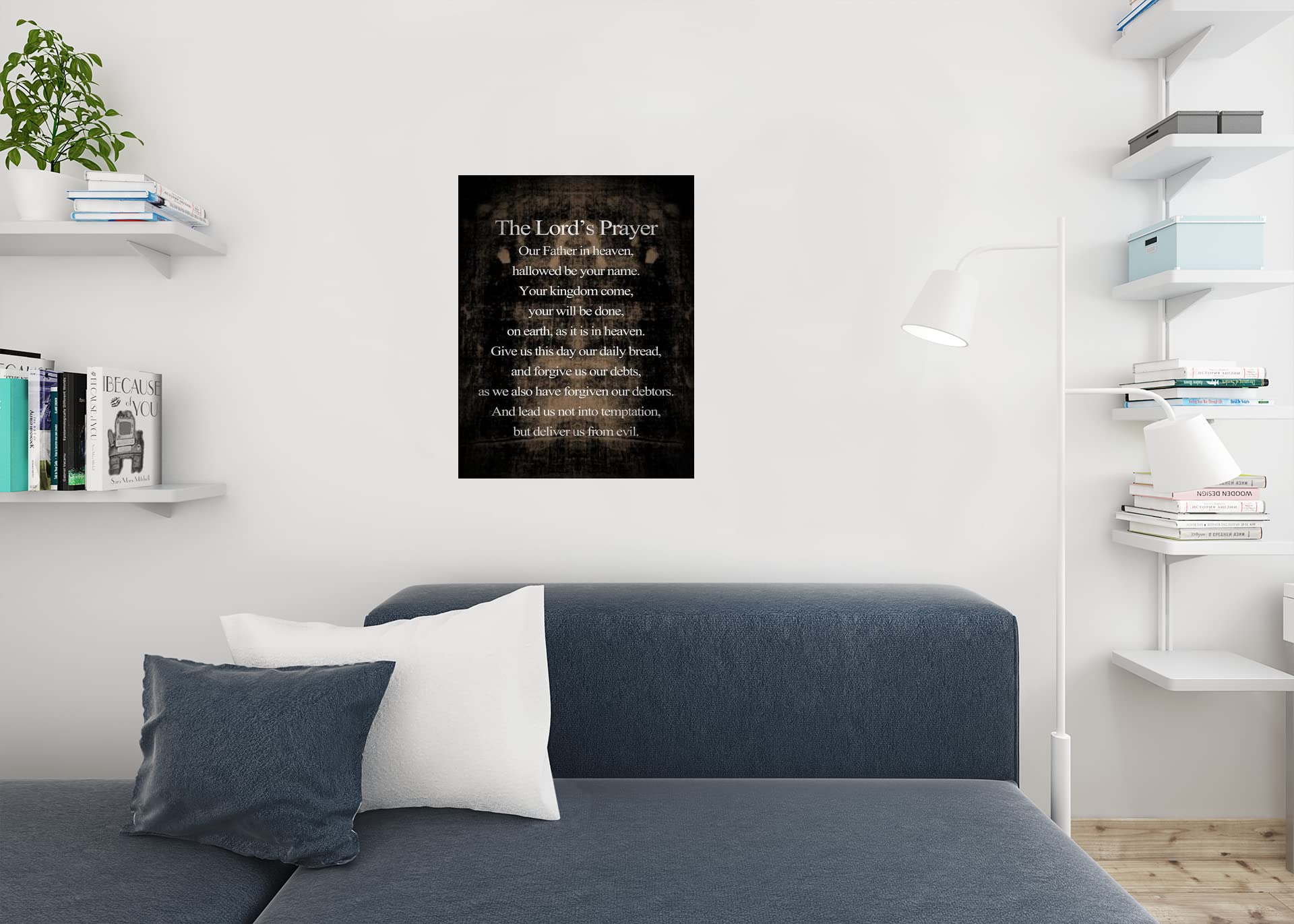 Shroud Of Turin The Lords Prayer Inspirational Motivational Religious Cool Wall Art Print Poster 24X36