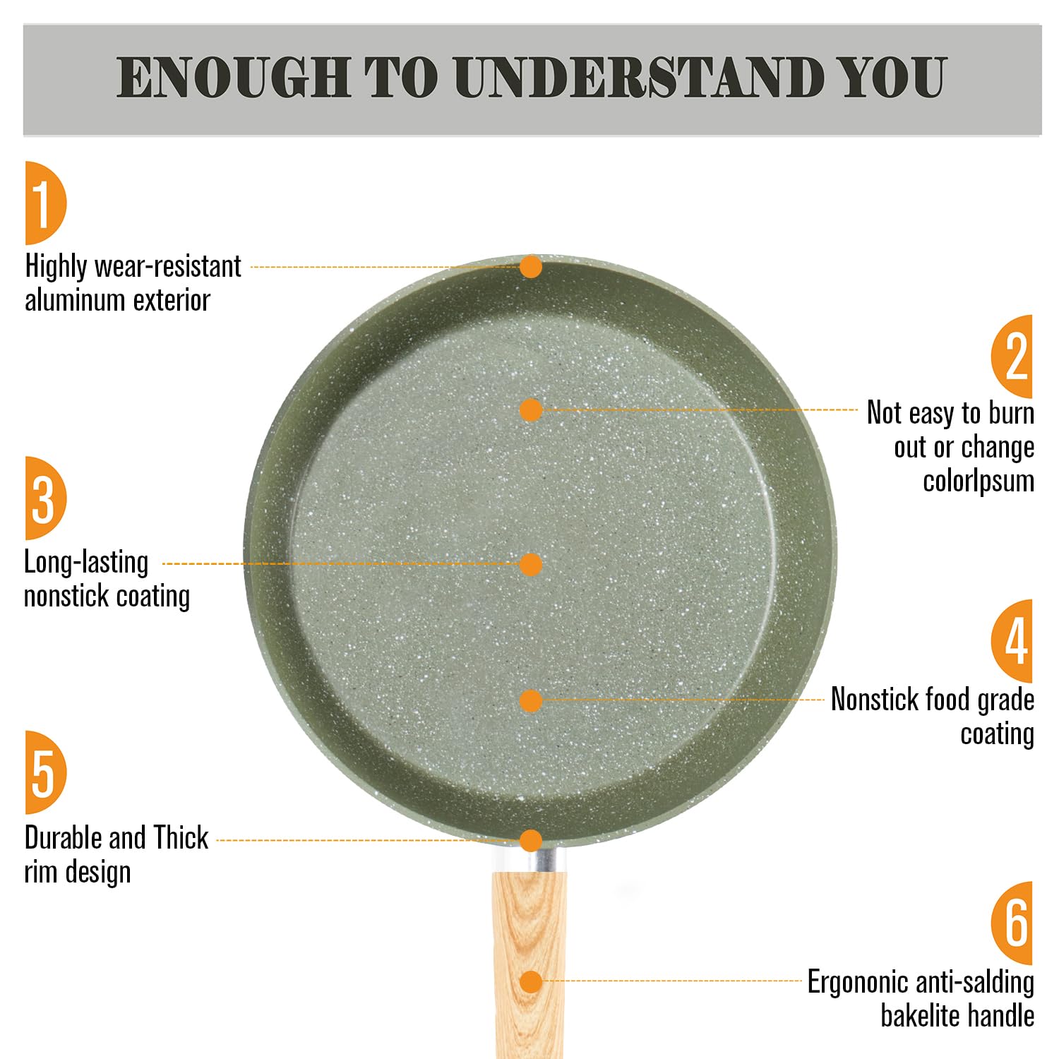 Kitchen Academy Induction Cookware Sets - 12 Piece Green Cooking Pan Set, Granite Nonstick Pots and Pans Set