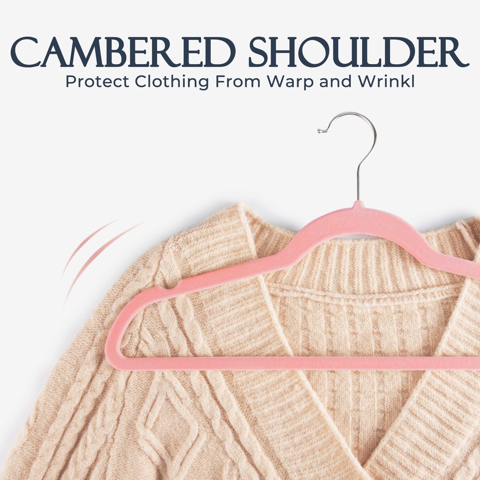 HOUSE DAY Velvet Hangers 60 Pack  Premium Clothes Hangers Non-Slip Felt Hangers  Sturdy Lt Pink Hangers Heavy Duty Coat Hangers  Durable Suit Hangers for Space Saving  No Hanger Marks 360 Rotating