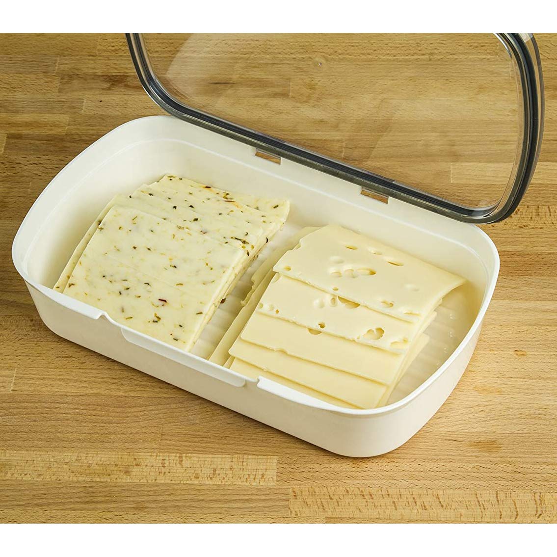 Prepworks Deli Prokeeper Air Tight Silicone Sealed Food Storage Container With Clear Dry Erase Compatible Lid, 11.75 Inches Long