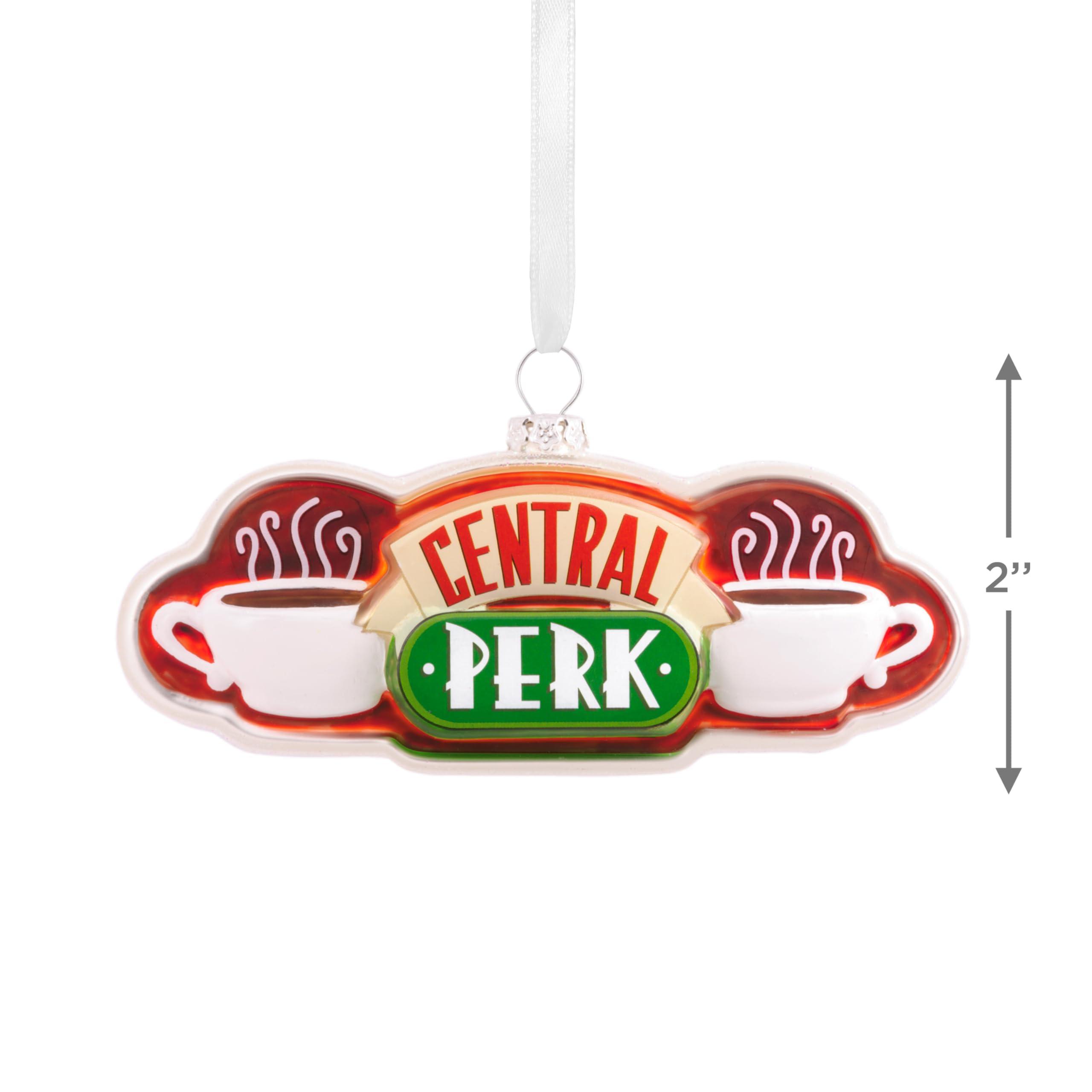 Hallmark Christmas Ornament - Central Perk Sign, Blown Glass, Model 0003HCM1051