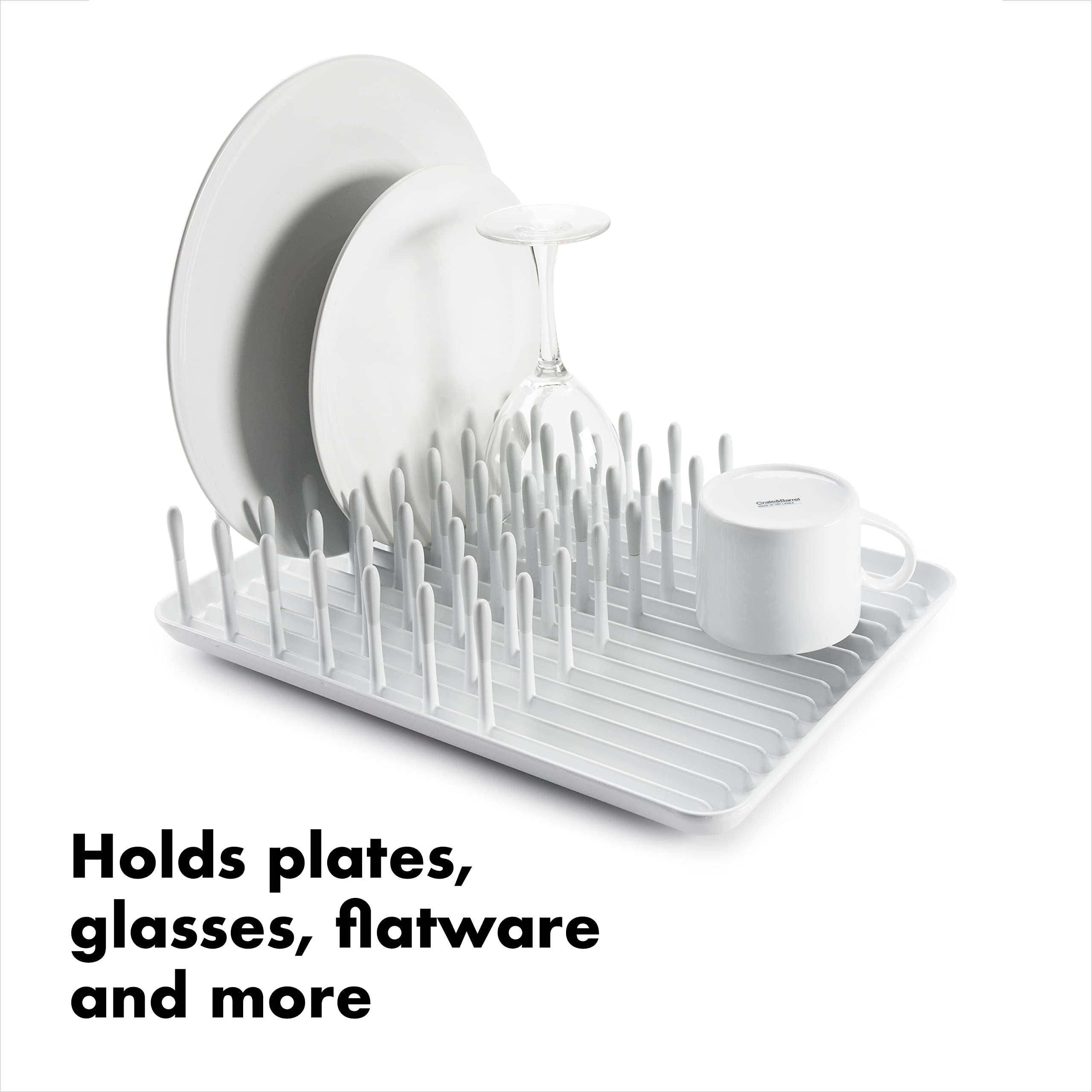 Oxo Good Grips Compact Dish Rack, Biscuit, 13-3/4'' X 10-3/8'' X 3-1/2'' H For Storage