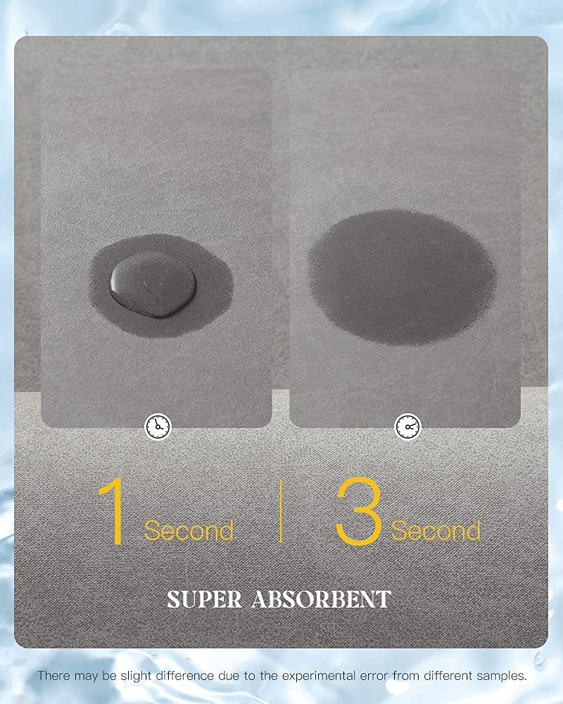 Montvoo-Bath Mat Rug-Rubber Non Slip Quick Dry Super Absorbent Thin Bathroom Rugs Fit Under Door-Washable Bathroom Floor Mats-Sh