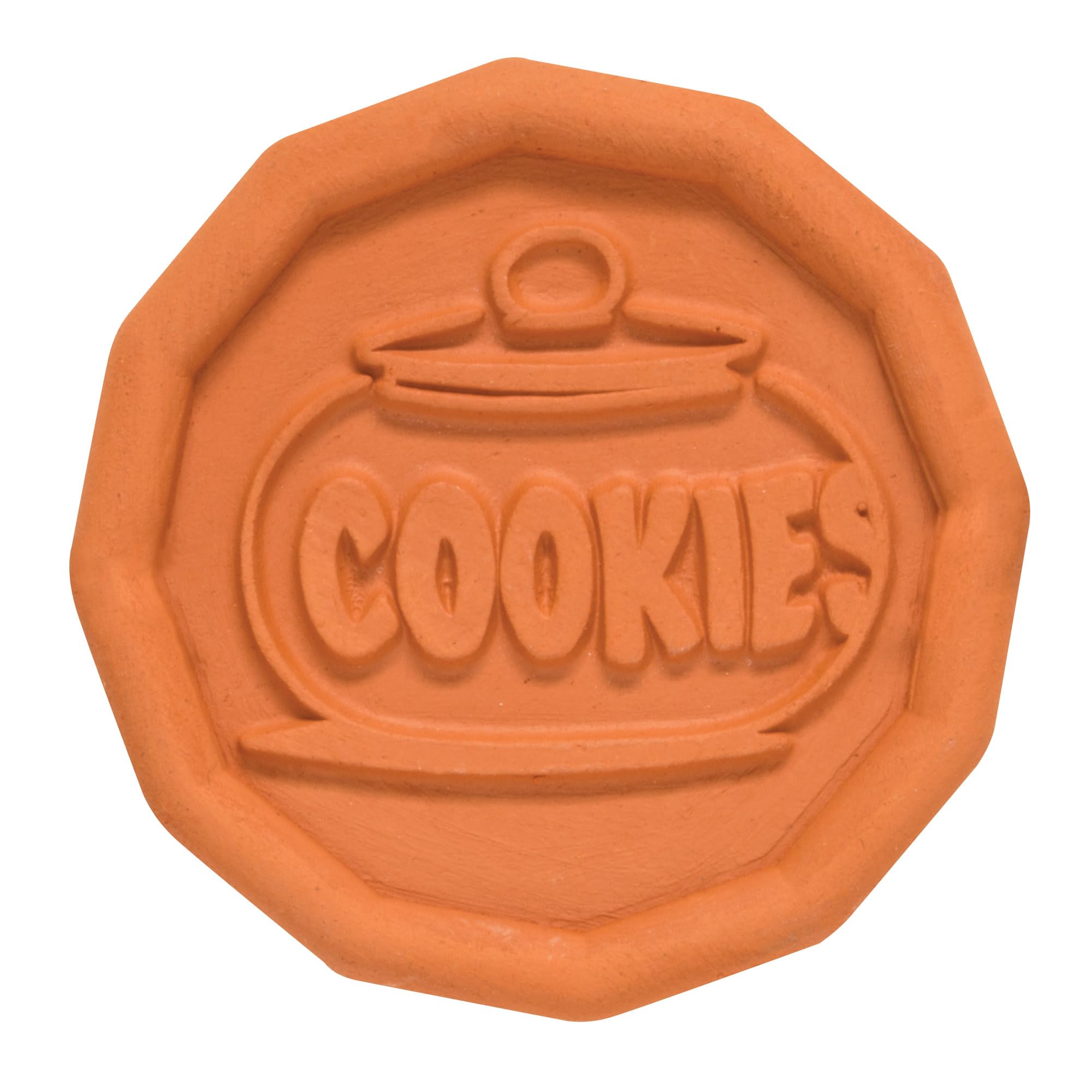 Mrs. Andersons Baking Brown Sugar Saver, Cookie Design, Natural Terracotta, Keeps Brown Sugar Softer