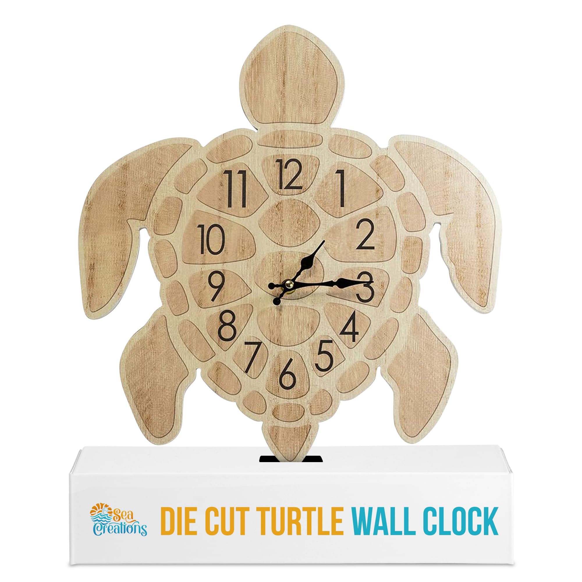 Sea Creations Wooden Wall Clock - Coastal, Nautical, And Beach Themed | Decorative And Aesthetic 16 Inches Timepiece | Ideal Coa
