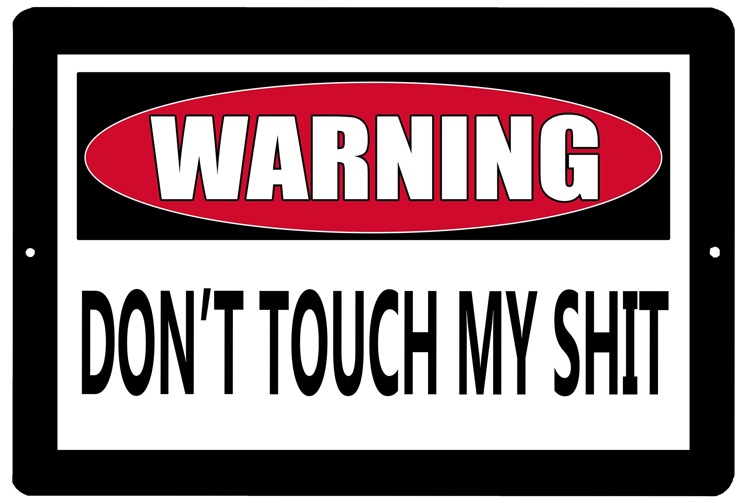 Funny Metal Warning Tin Sign Wall Decor Man Cave Bar Dont Touch My