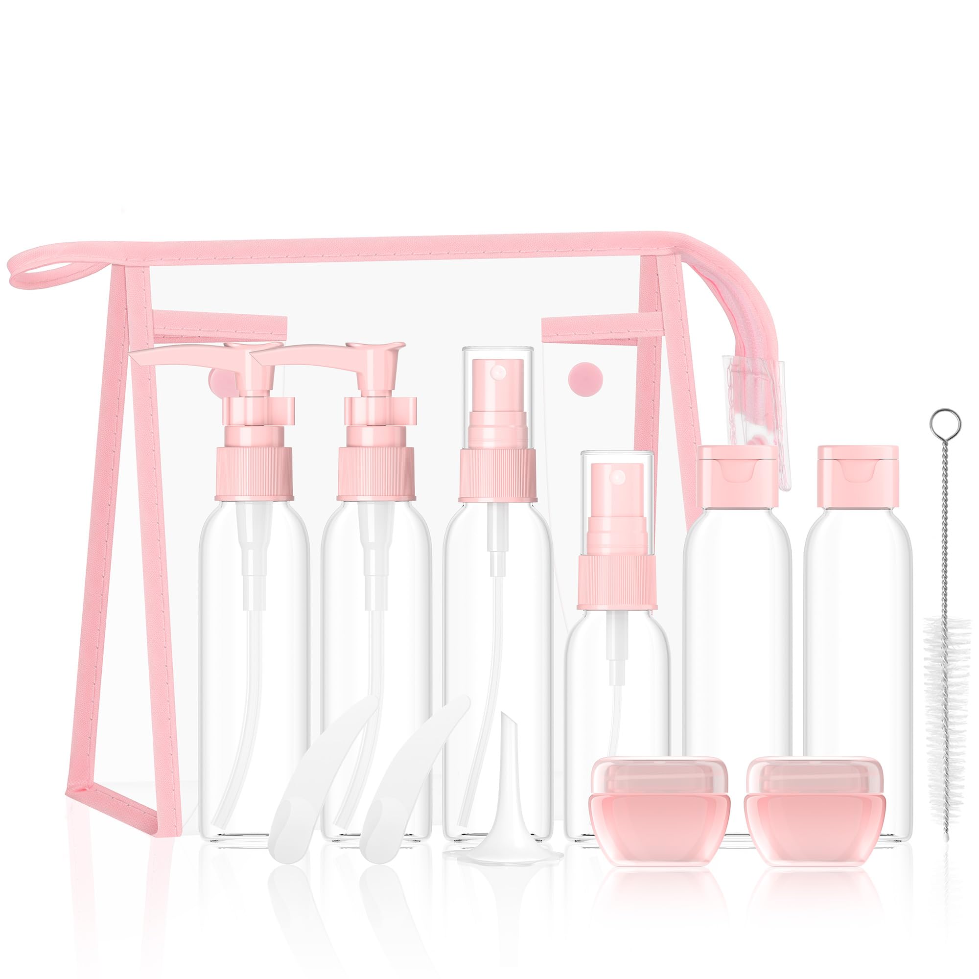 Morfone Travel Bottles Kit, Tsa Approved Travel Size Containers For Toiletries Leak Proof Refillable Liquid Travel Accessories W