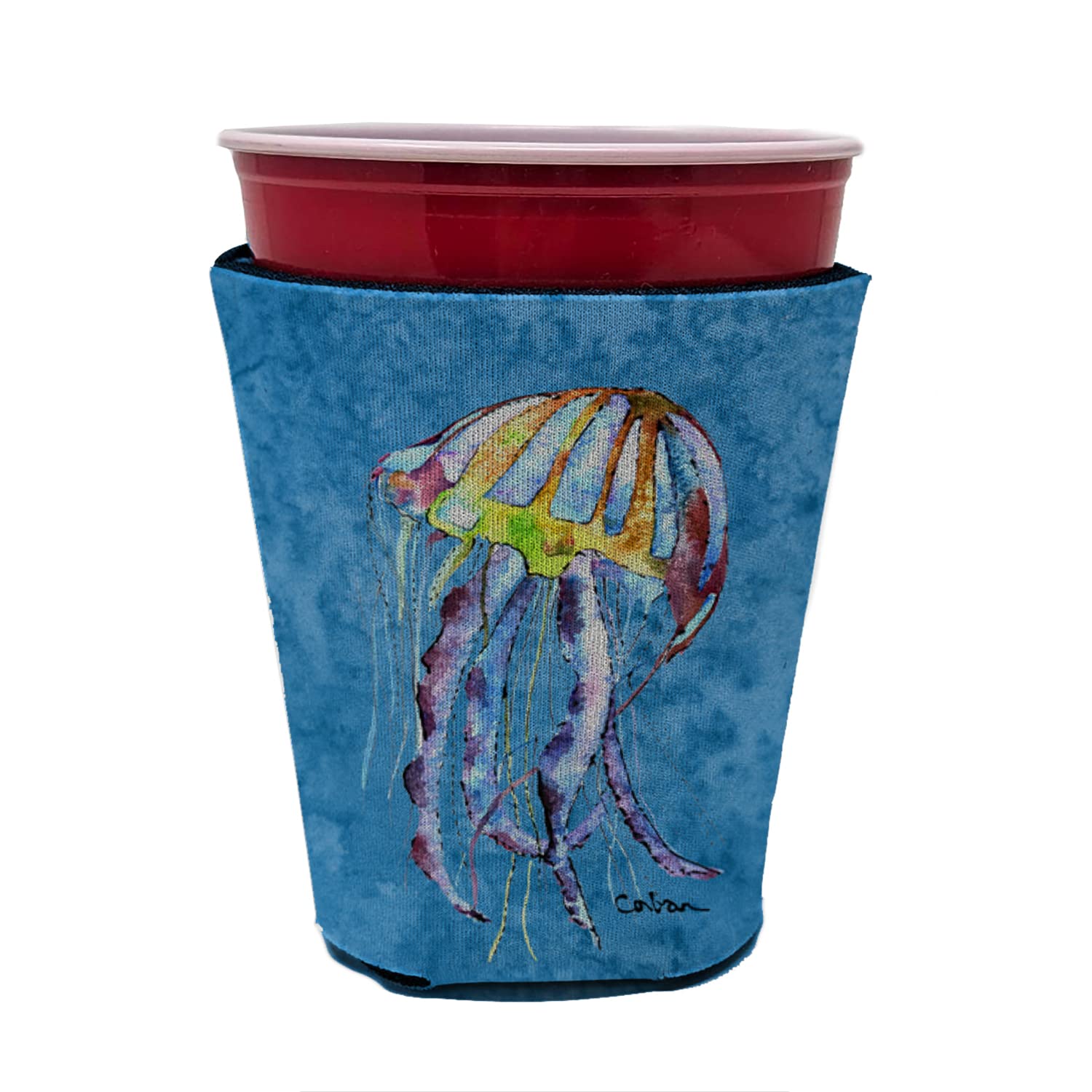 Jellyfish  Red Solo Cup Beverage Insulator Hugger