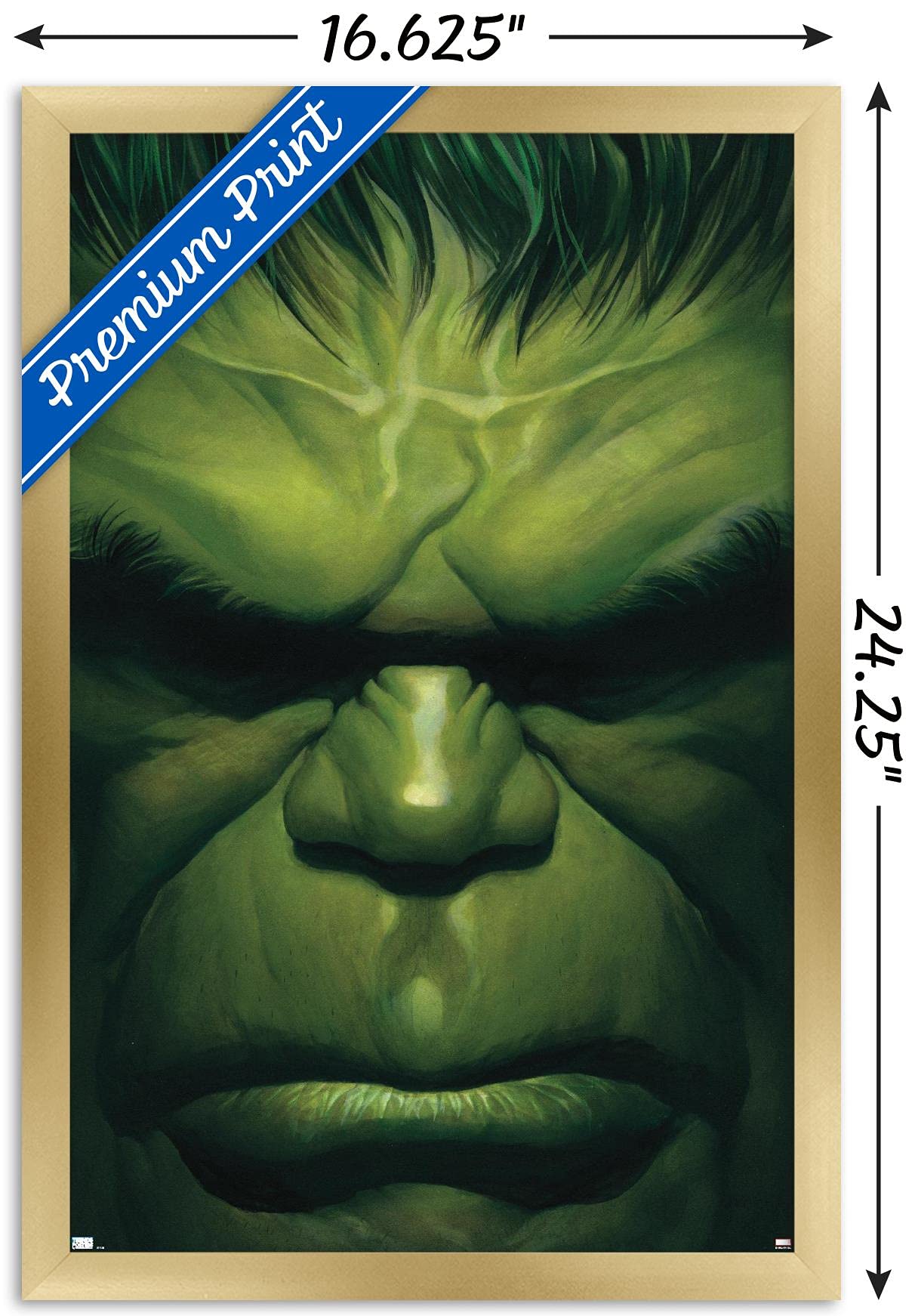 Trends International Marvel Comics - Hulk - The Immortal Hulk #18 Wall Poster, 14.72'' X 22.37'', Gold Framed Version