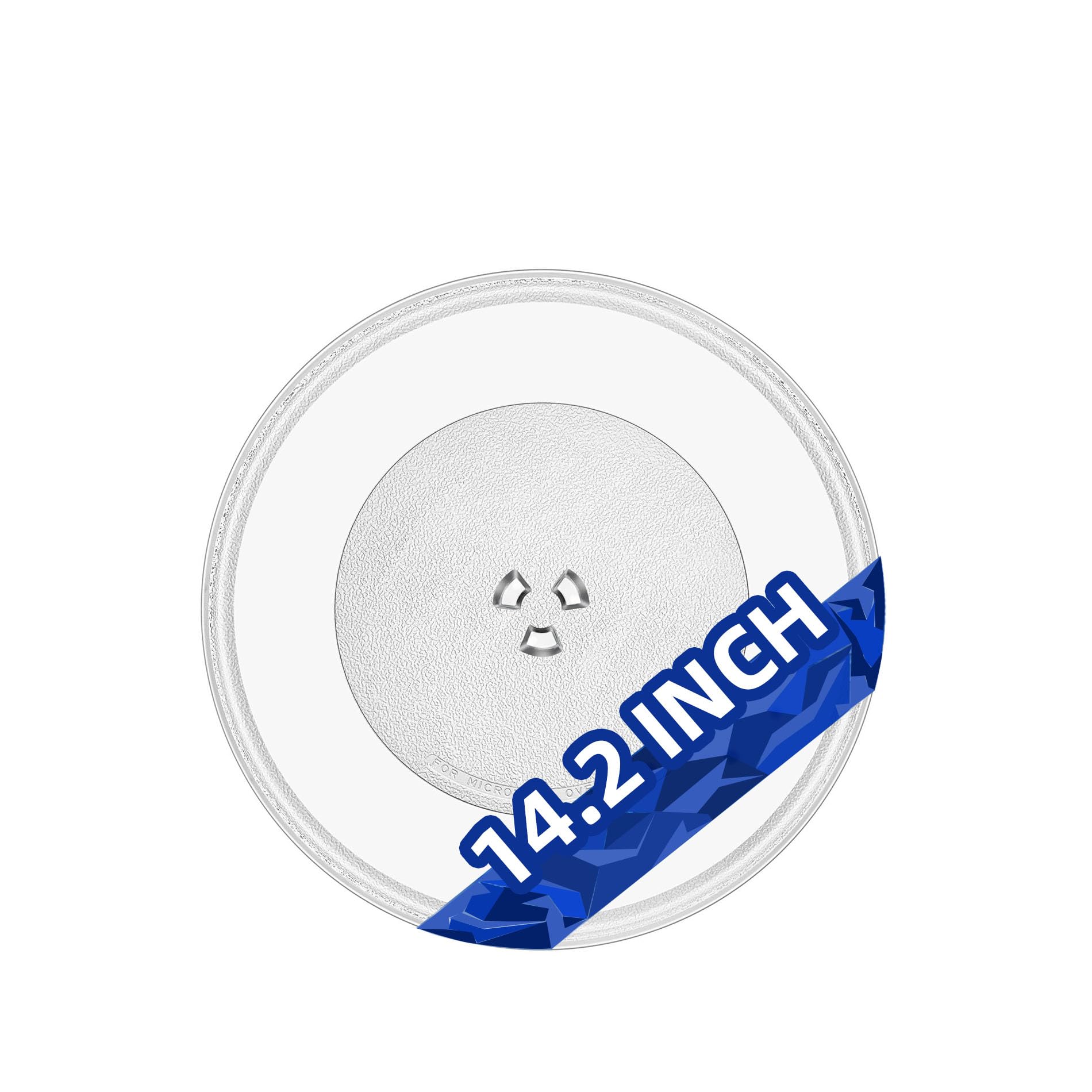 Morefalife 14-1/8'' Microwave Glass Plate Compatible With Ge Wb48X35496 Replacement For 14.2 Inch Lg Microwave Glass Turntable M