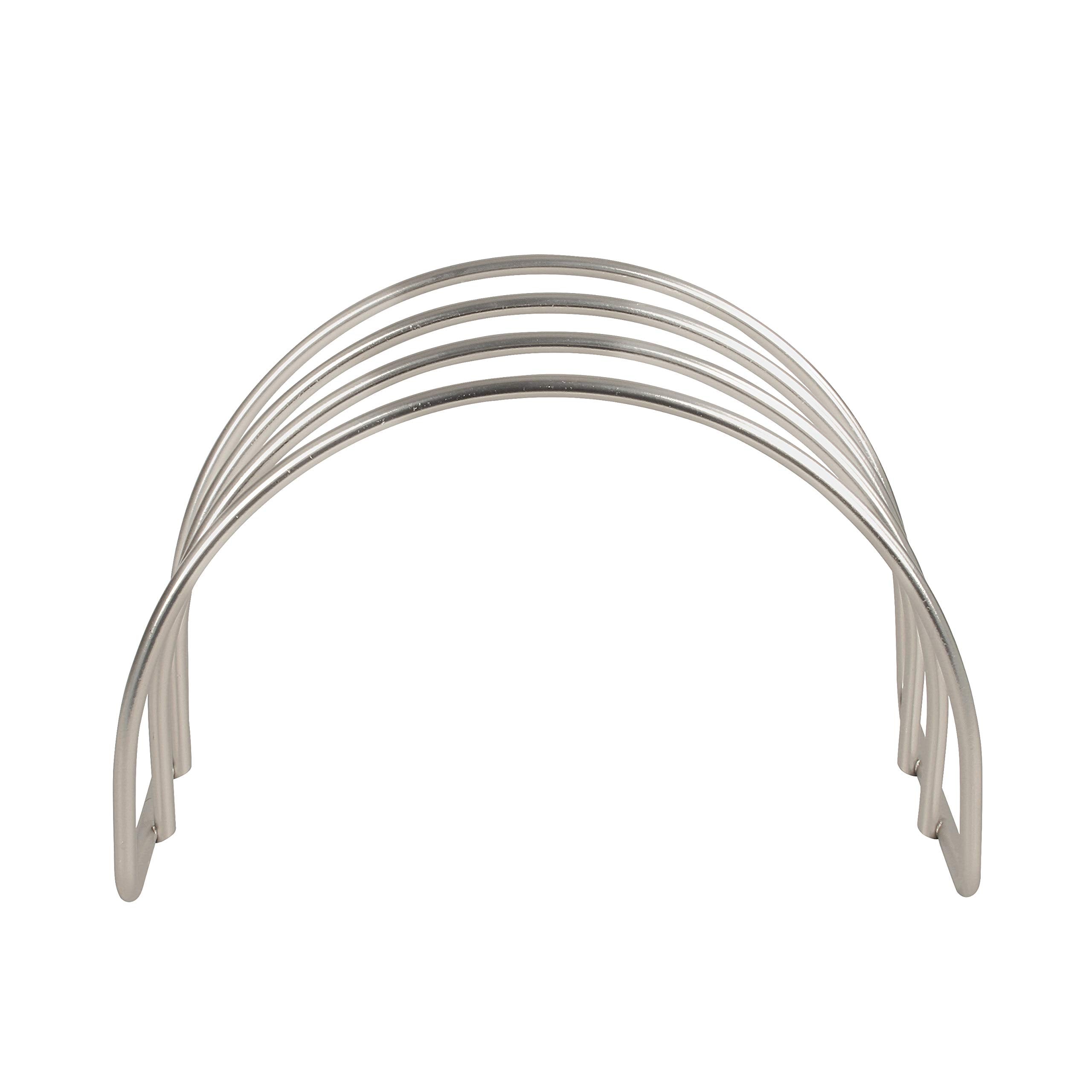 Spectrum Diversified Euro Arc Lids For Pots & Pans, Kitchen Cupboard Storage, Cabinet Skillet & Bakeware Organizer, Satin Nickel