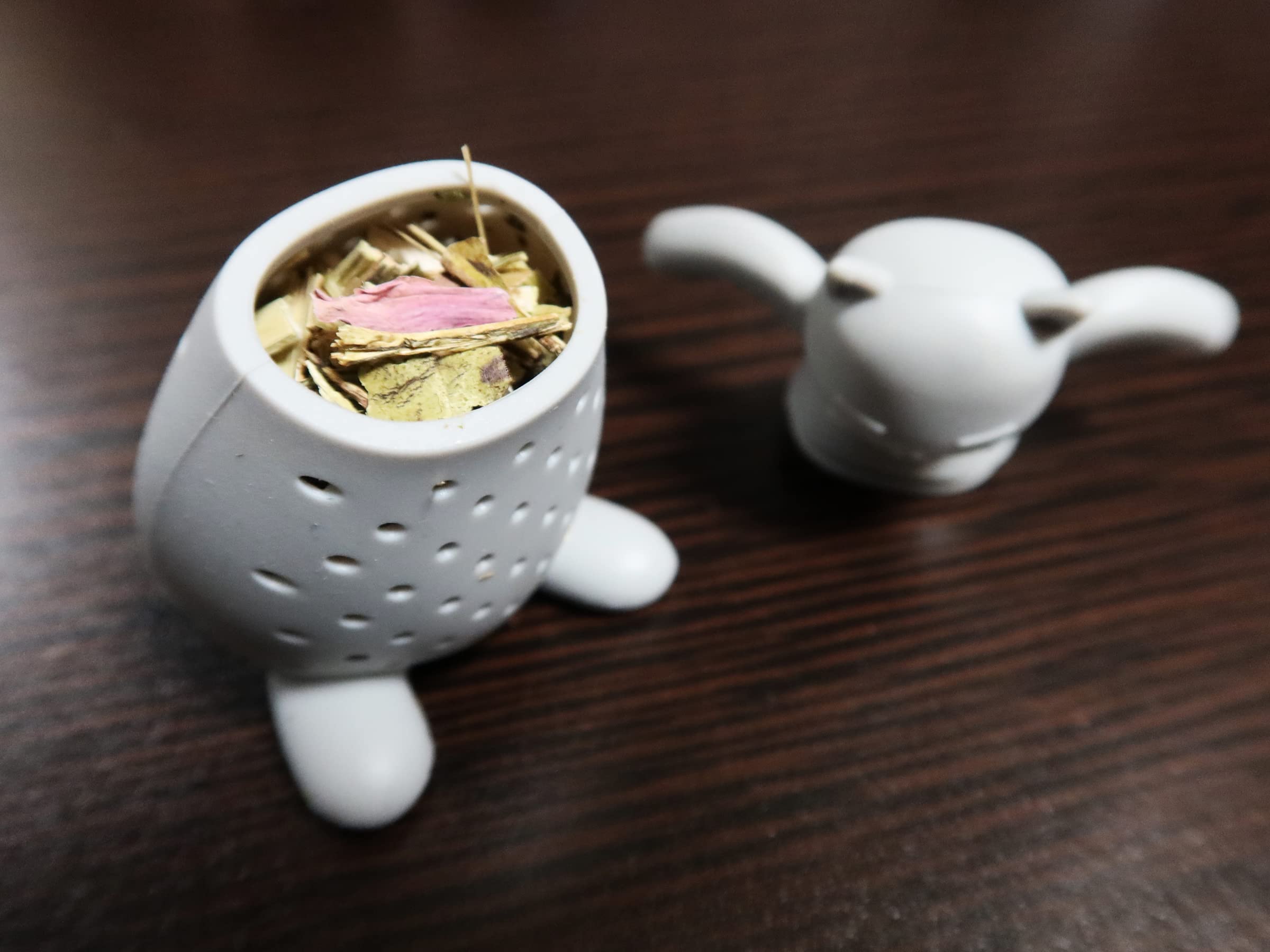 Silicone Tea Infuser, Tea Strainer For Loose Leaf, Max Temp. 446?, Bpa-Free (Gray Cat)