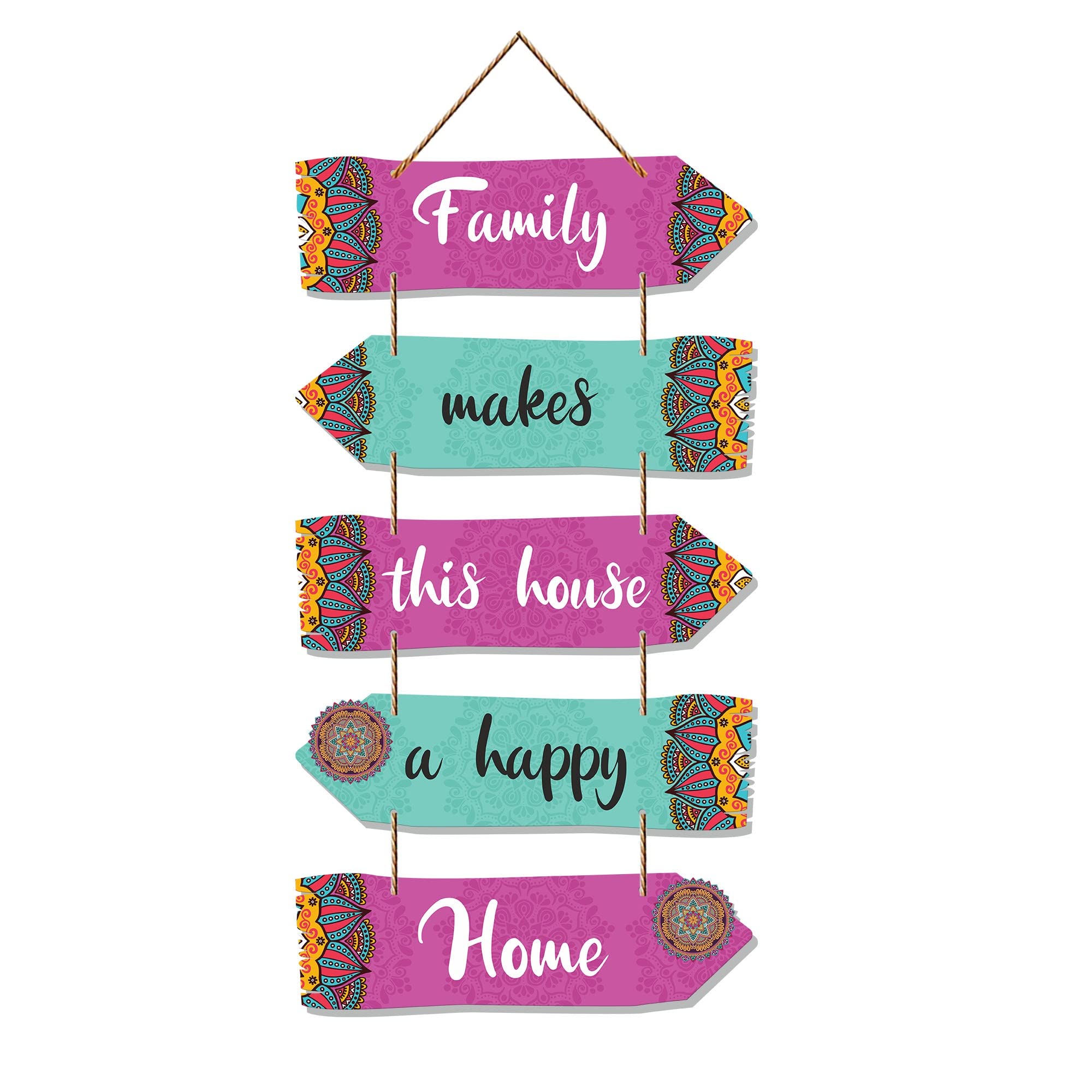 Artvibes Family Quotes Decorative Art MDF Wooden Wall Hanger for Living Room | Bedroom | Gift |Decorative Hangings for Home Dcor