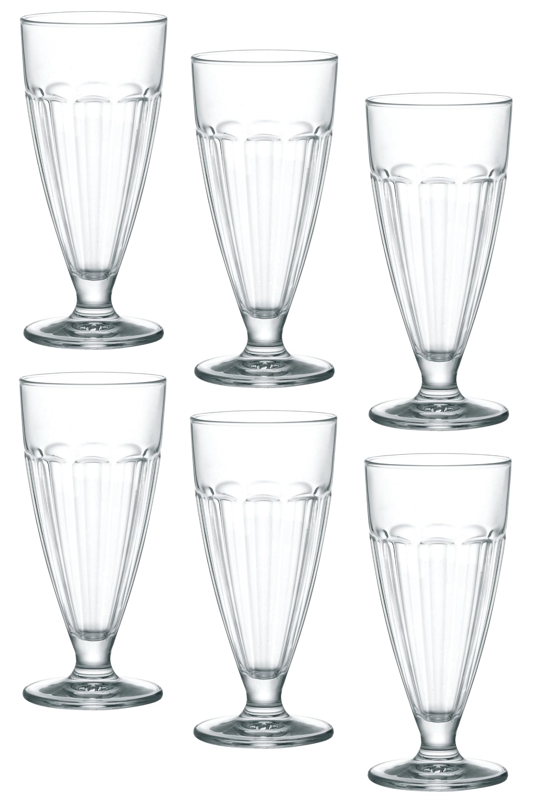 Bormioli Rocco Rock Bar 12.75 oz. Dessert Glass, Set of 6, Lavender